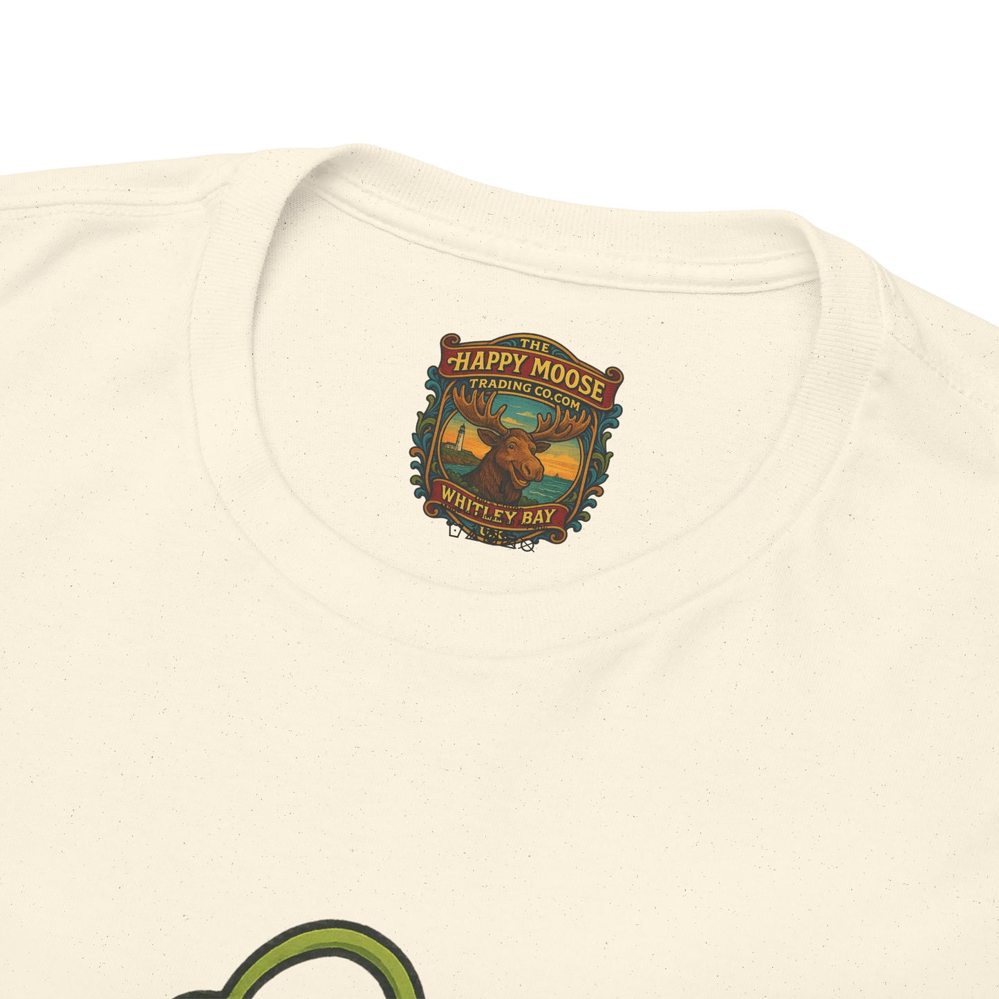 Green Alien Cartoon Tee | Funny Space Monster Illustration