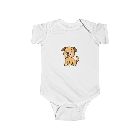 Cute Puppy Infant Bodysuit – Adorable Cartoon Dog Baby Onesie