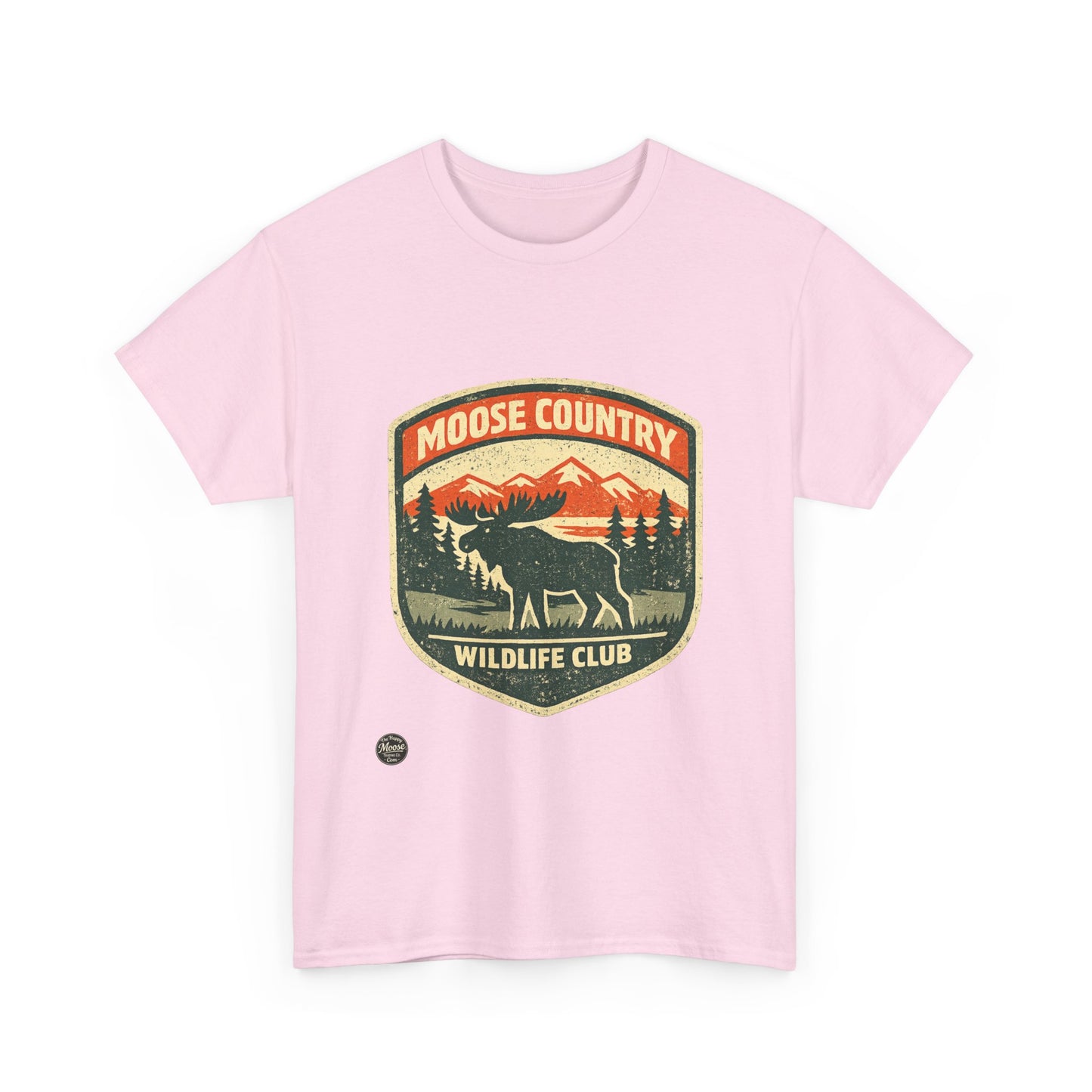 Moose Country Wildlife Club T-Shirt — Outdoor Hunting & Nature Tee