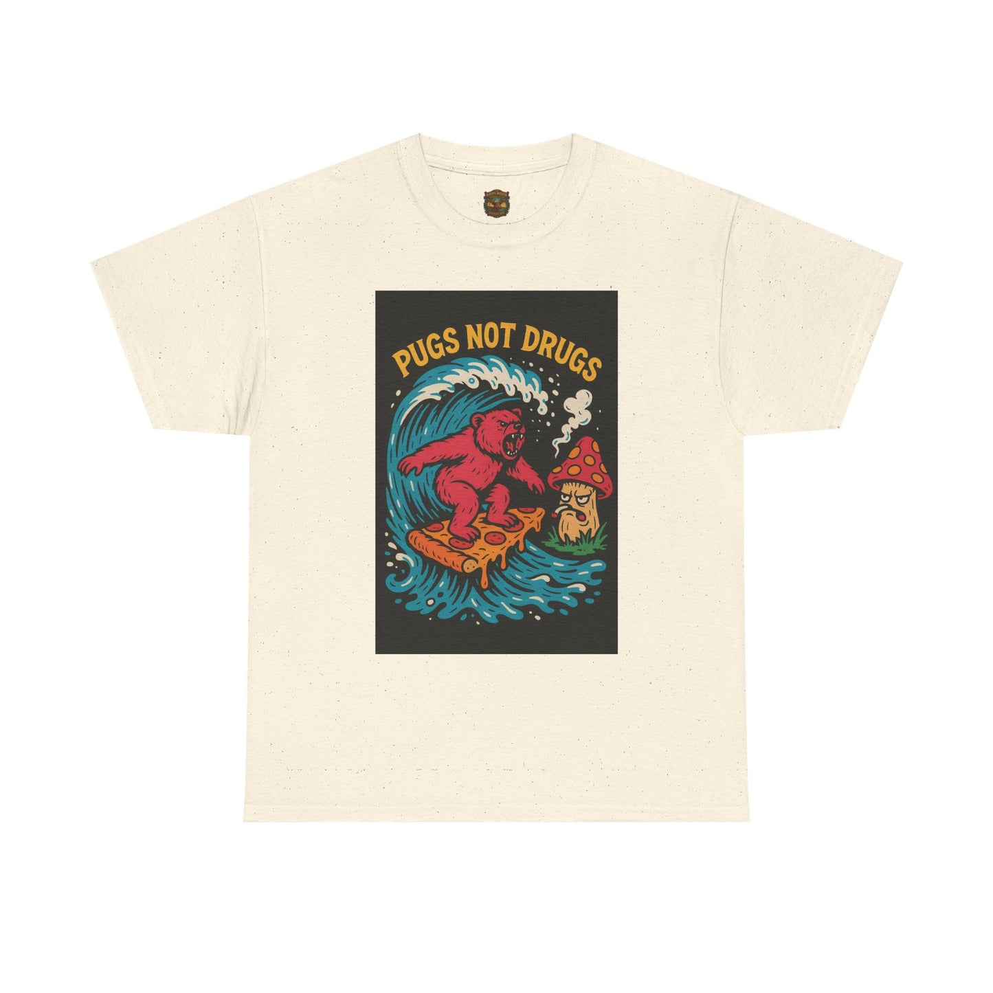 Pugs Not Drugs T-Shirt | Funny Pug Anti-Drug Design