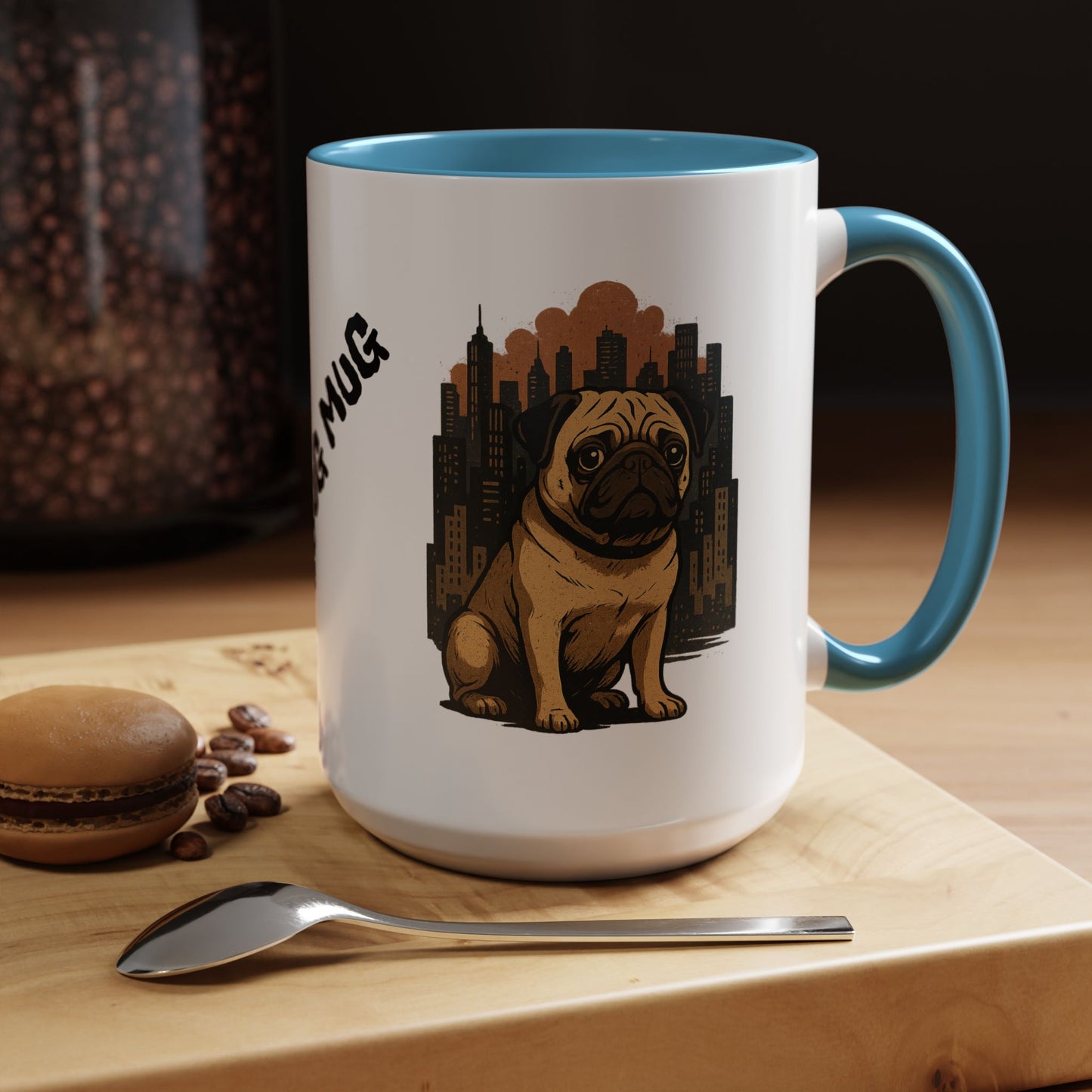My Pug Mug Coffee Mug — Rustic Mountain Sunset Design