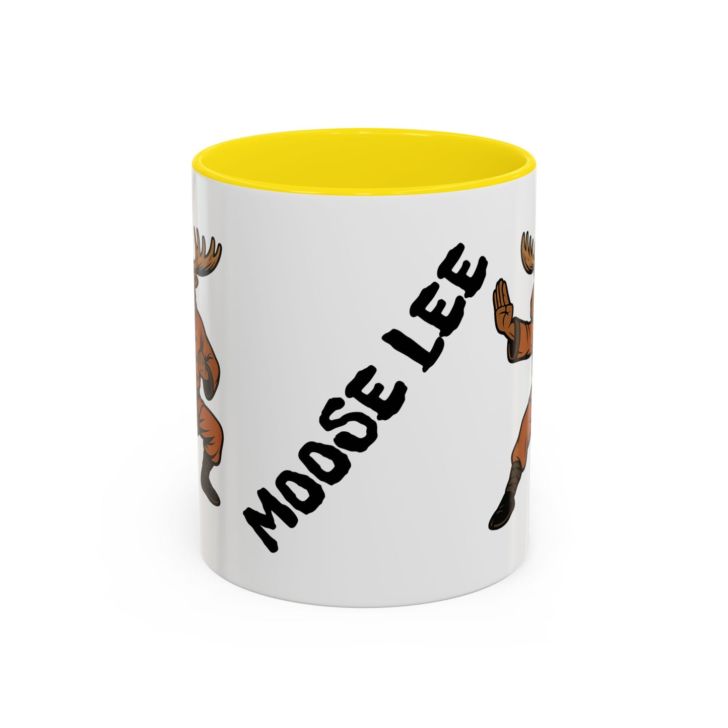 Moose Lee Martial Arts Accent Coffee Mug — Funny Moose Kung Fu 11/15oz