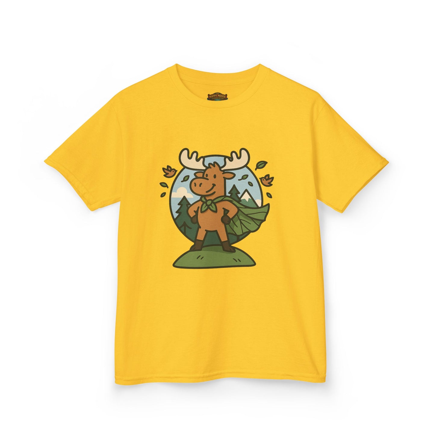 Kids Moose Graphic Tee — Cute Woodland Animal Shirt for Children