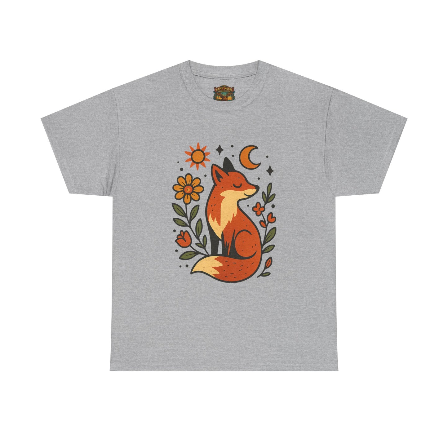 Fox Illustration T-Shirt | Cute Woodland Animal Tee