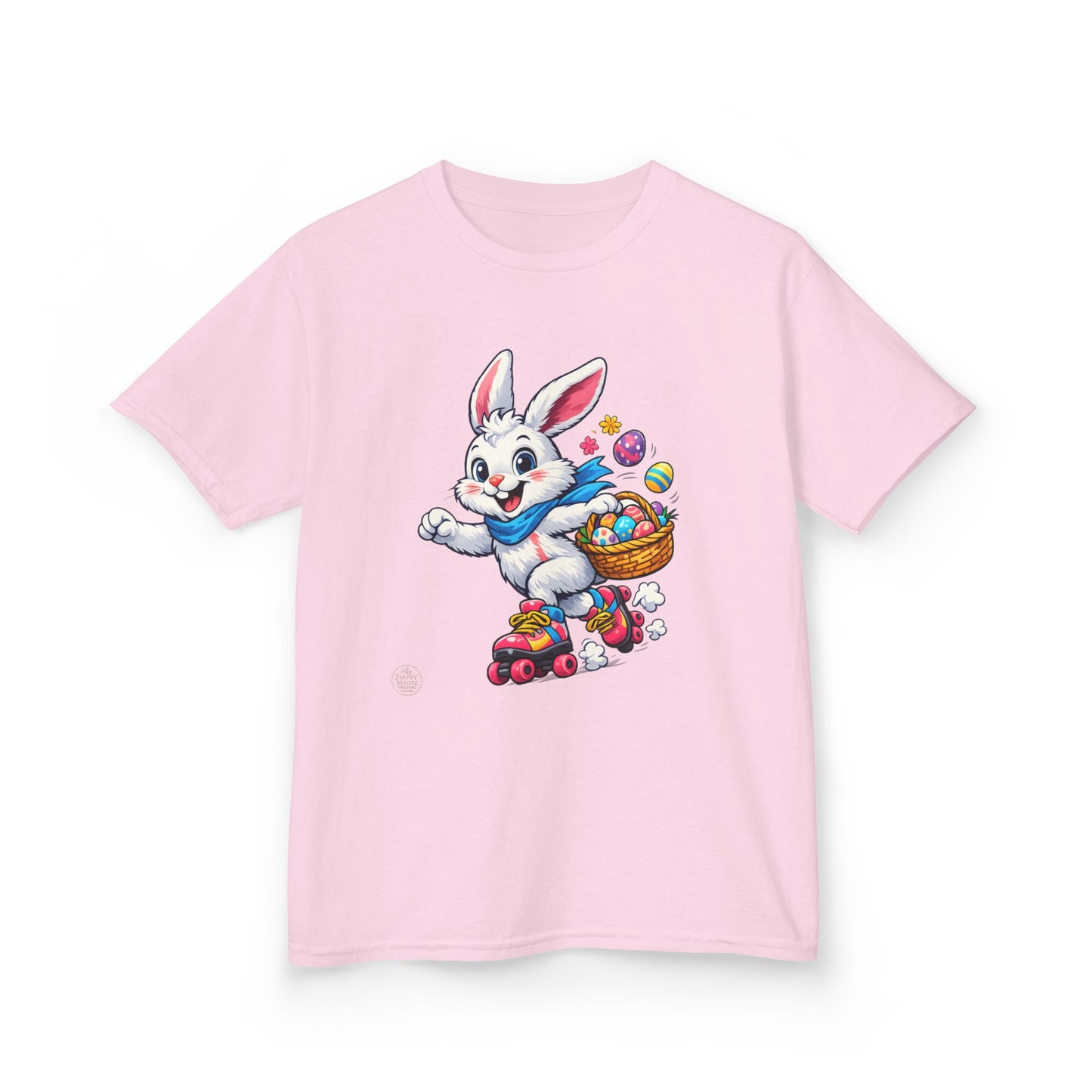 Kids Easter Bunny T-Shirt — Bunny with Easter Eggs Basket