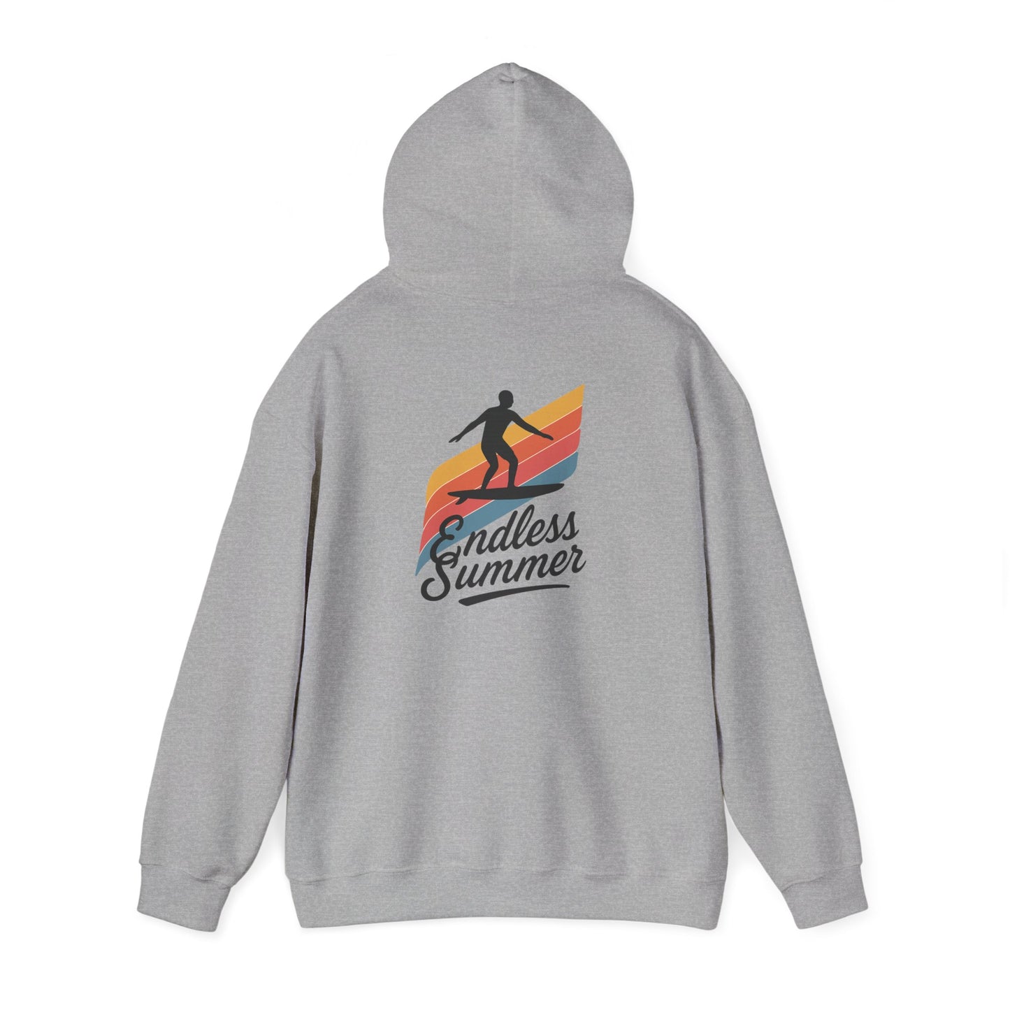 Endless Summer Surf Hoodie — Retro Sunset Skateboard Pullover