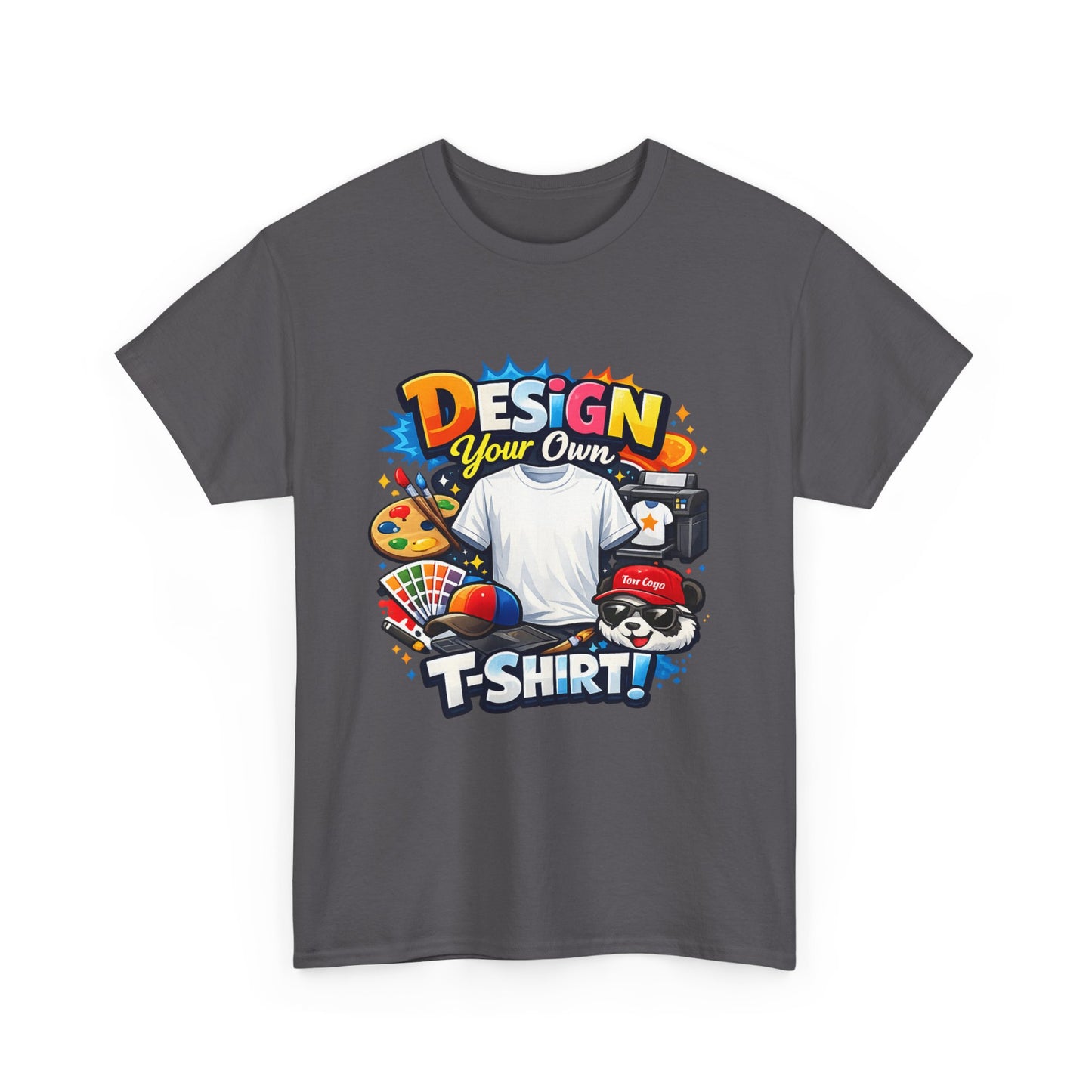 Custom 'Design Your Own' T-Shirt — Personalized Graphic Tee (Front And Rear Print)