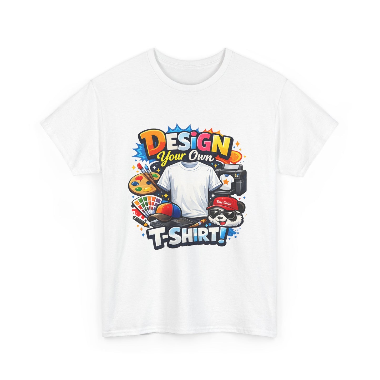 Custom 'Design Your Own' T-Shirt — Personalized Graphic Tee (Front And Rear Print)