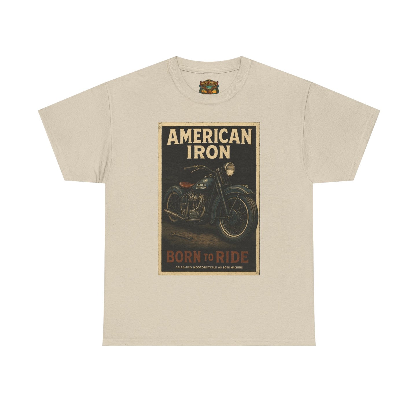 American Iron Motorcycle Poster Tee | Born to Ride