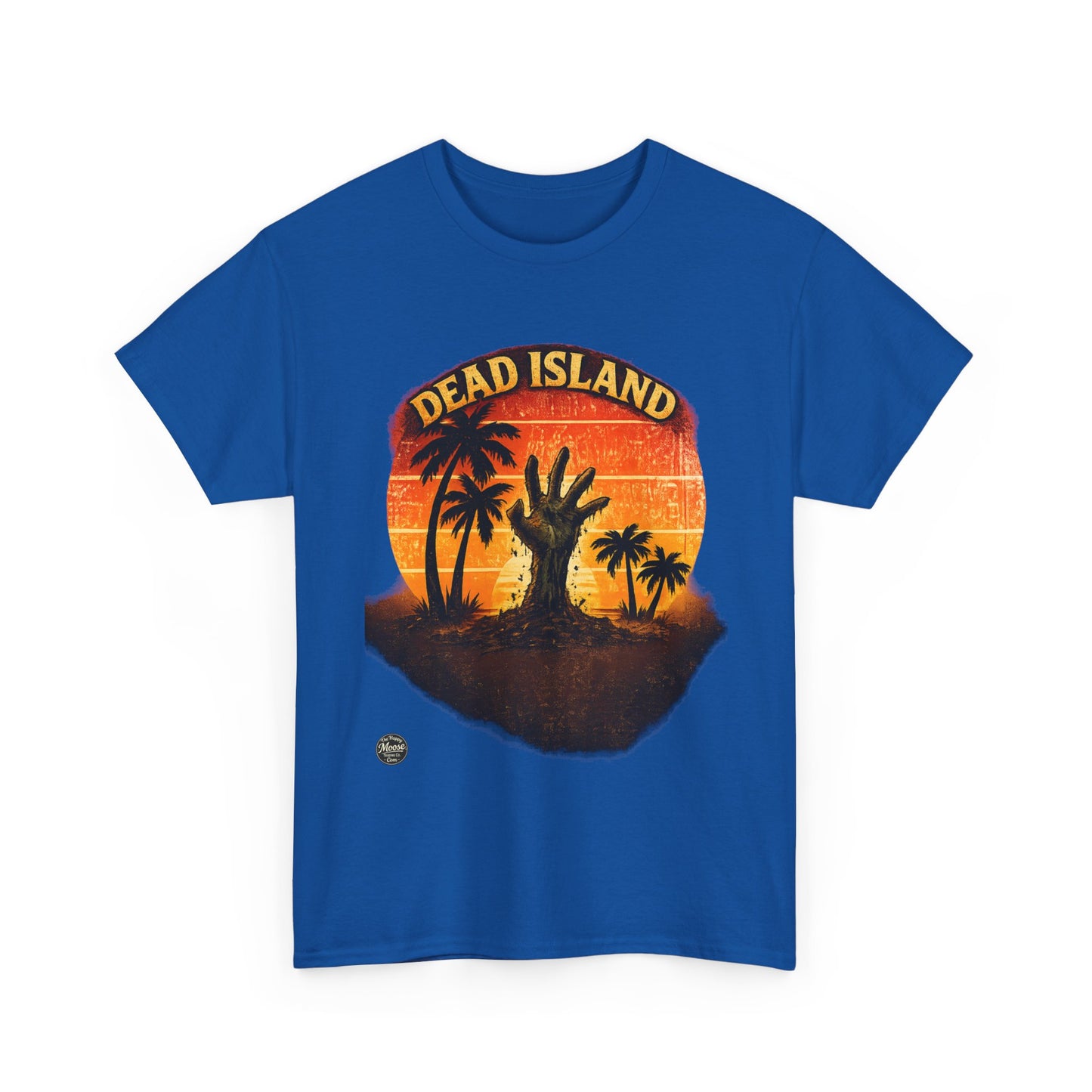 Dead Island Sunset Tee — Zombie Palm Tree Graphic T-Shirt