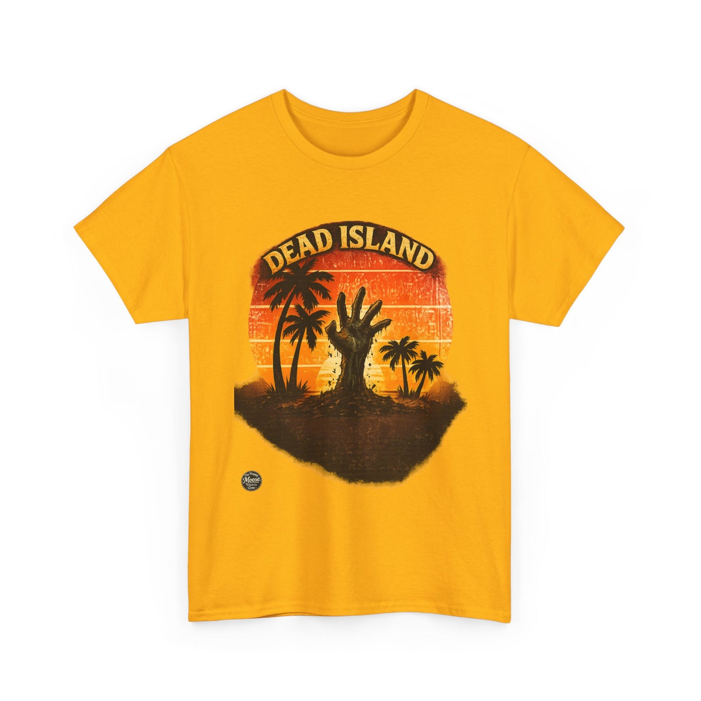 Dead Island Sunset Tee — Zombie Palm Tree Graphic T-Shirt