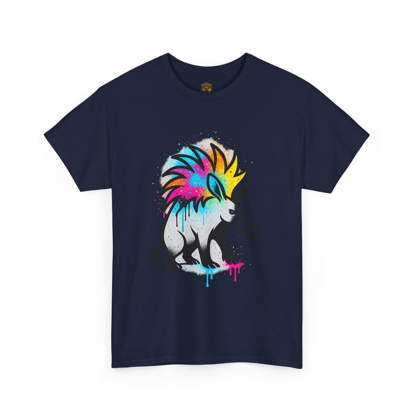 Porcupine Graffiti T-Shirt — Colorful Street Art Animal Tee