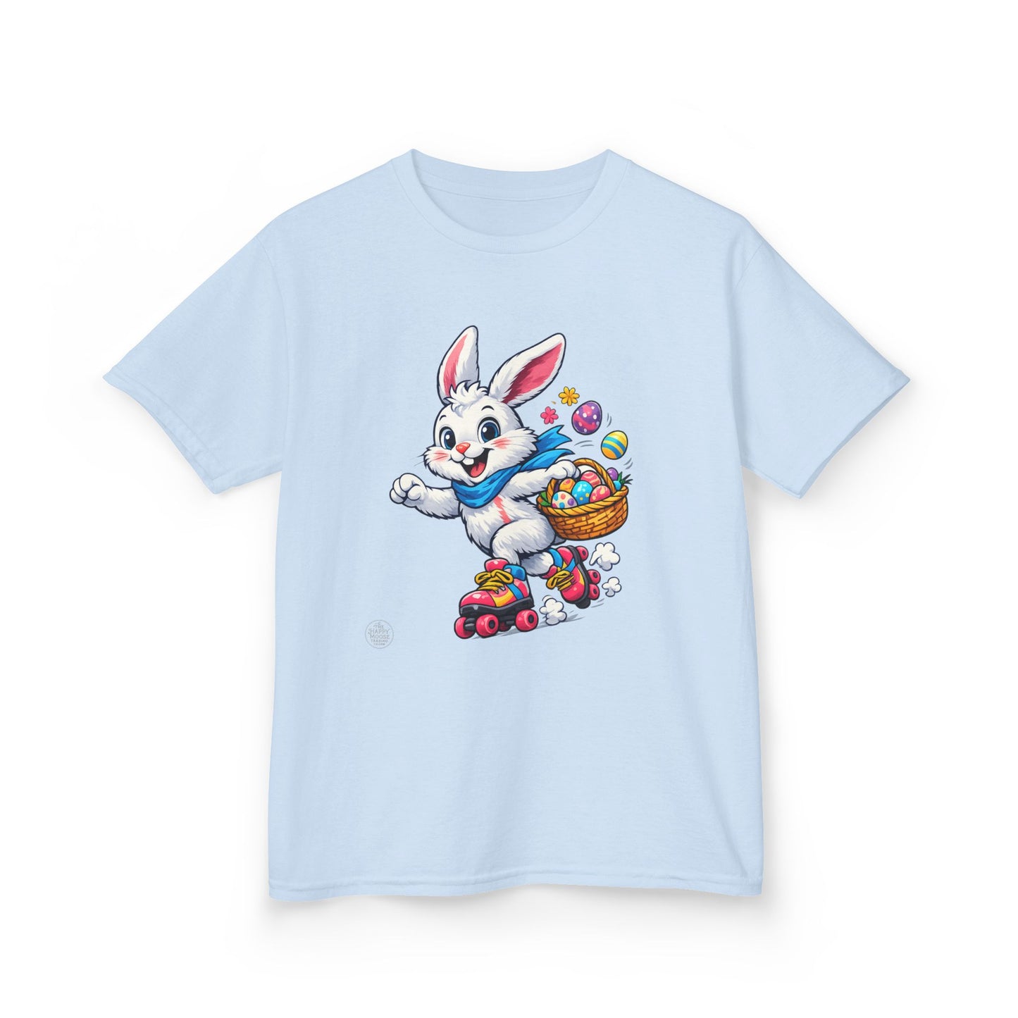 Kids Easter Bunny T-Shirt — Bunny with Easter Eggs Basket
