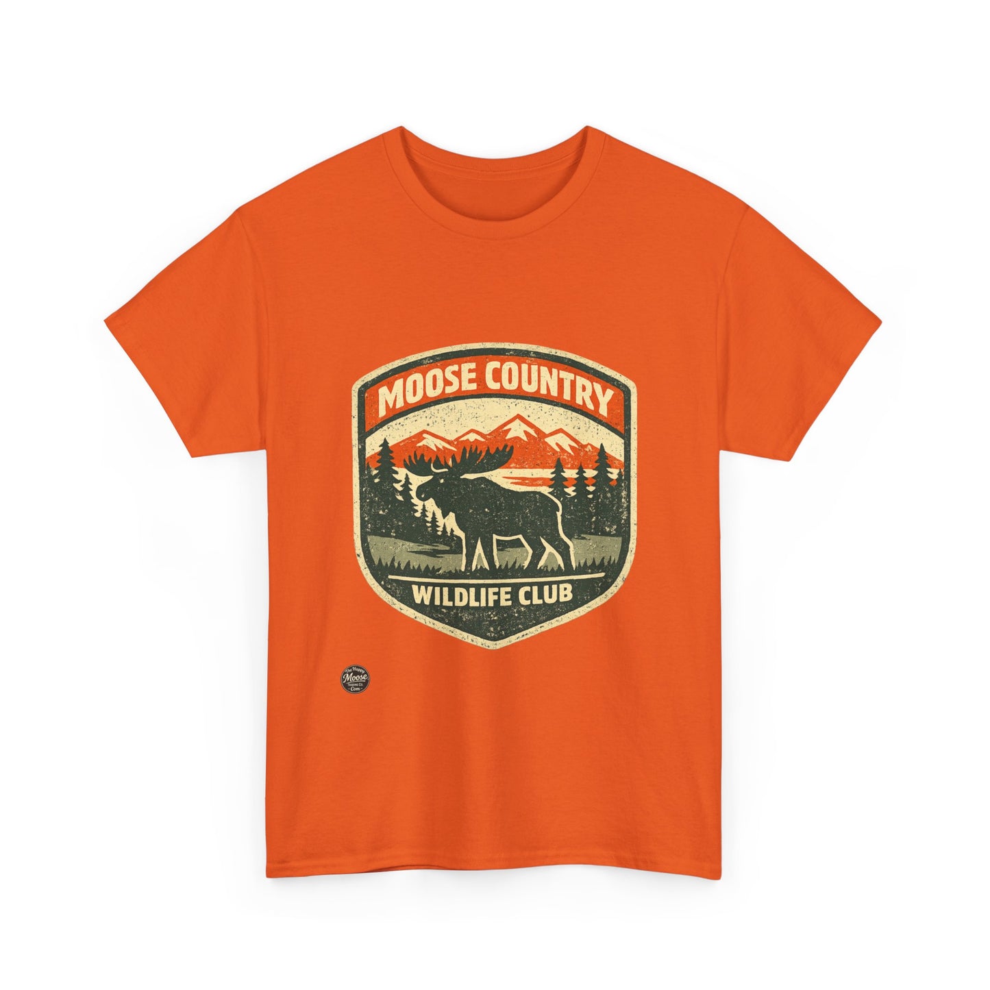 Moose Country Wildlife Club T-Shirt — Outdoor Hunting & Nature Tee