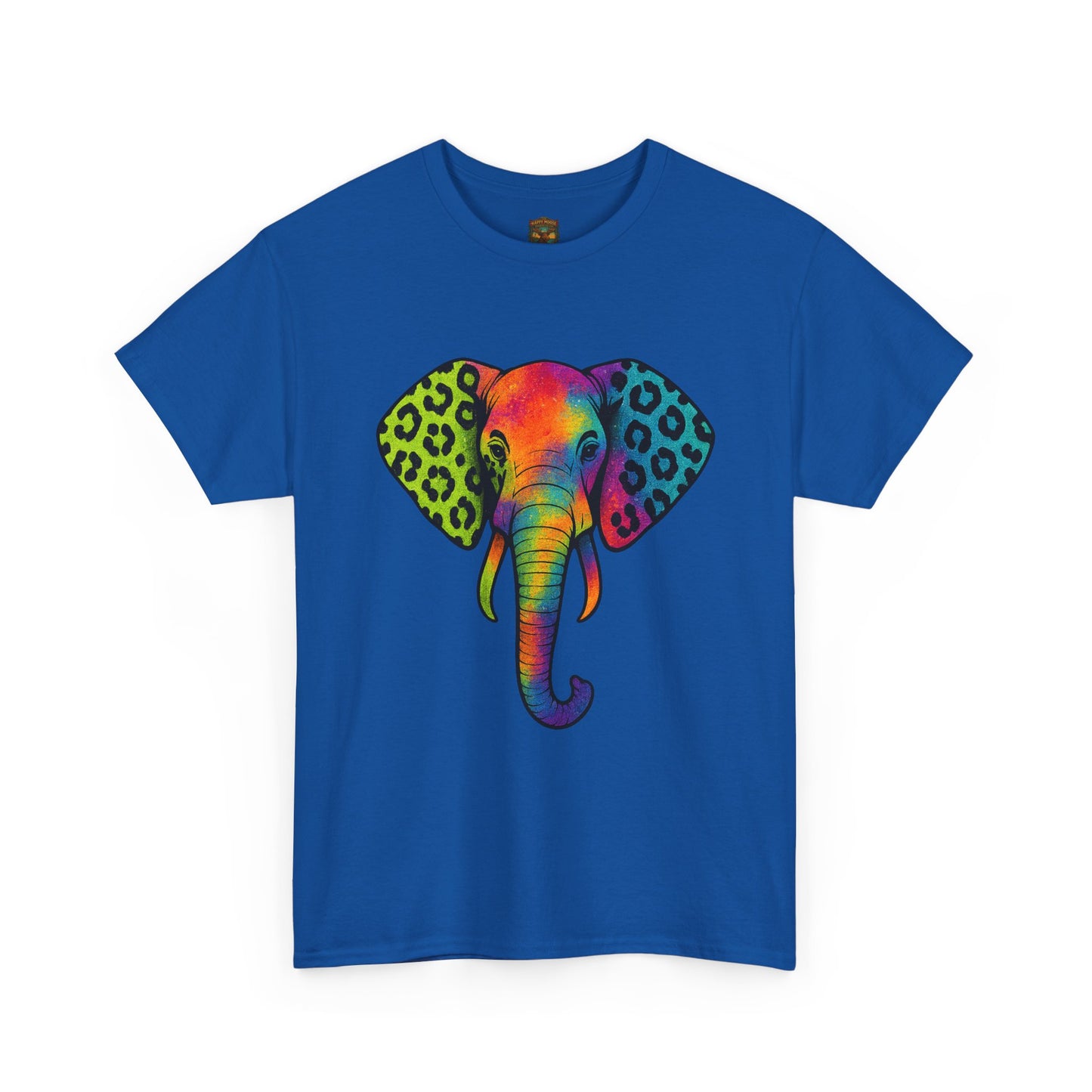 Colorful Leopard Print Elephant T-Shirt