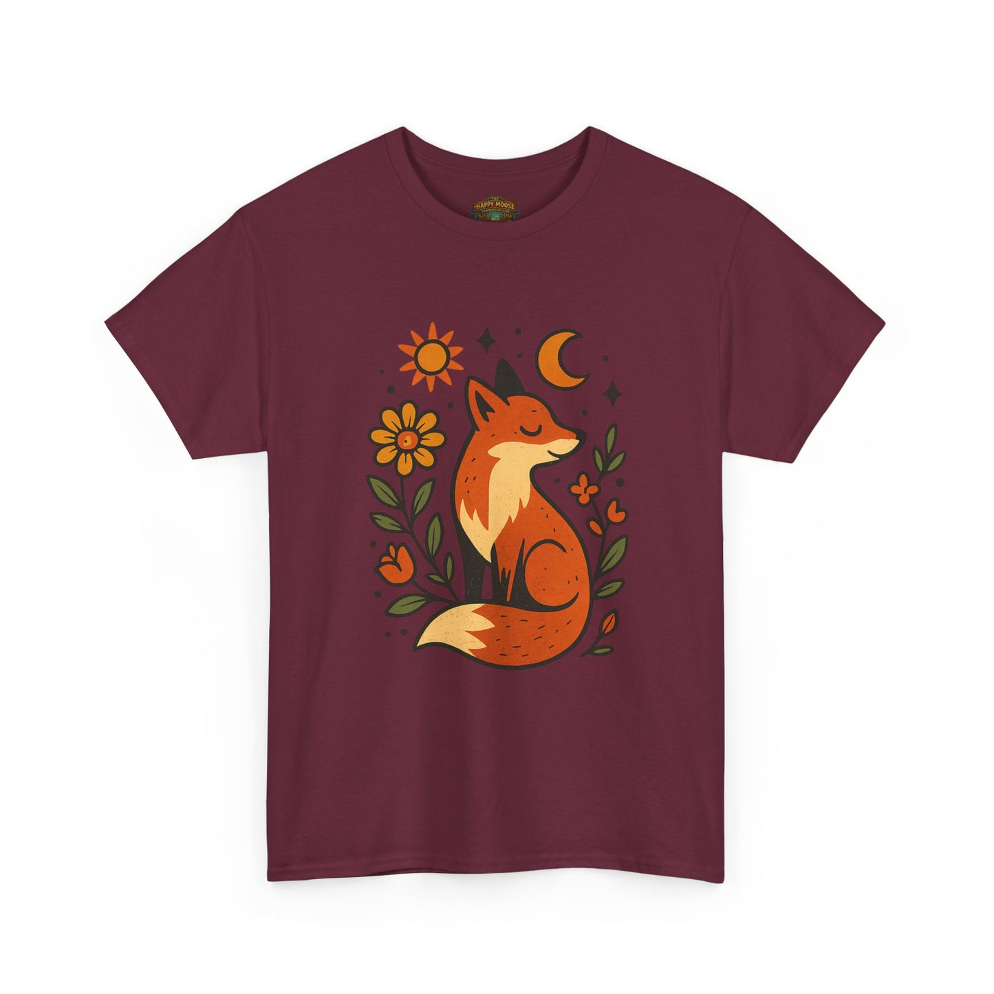 Fox Illustration T-Shirt | Cute Woodland Animal Tee