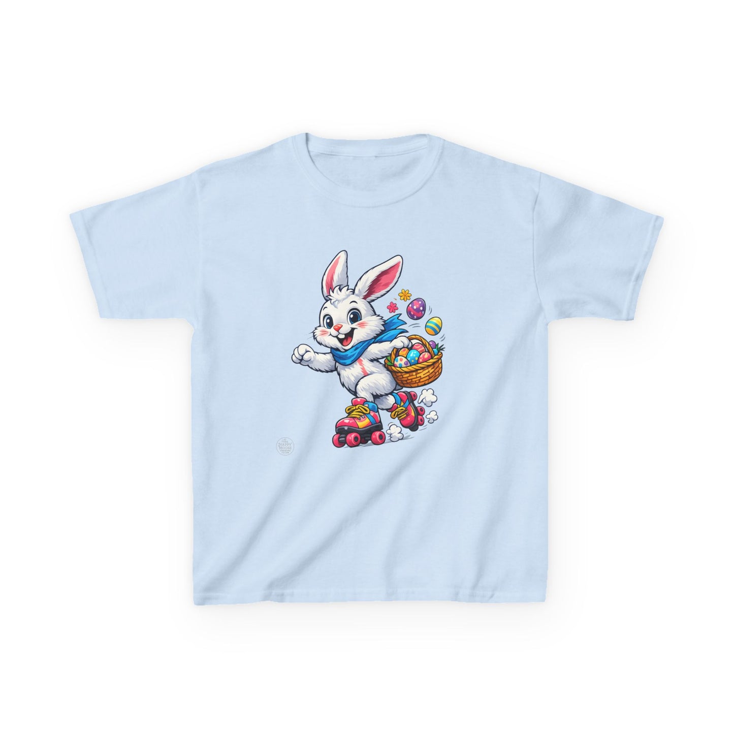 Kids Easter Bunny T-Shirt — Bunny with Easter Eggs Basket