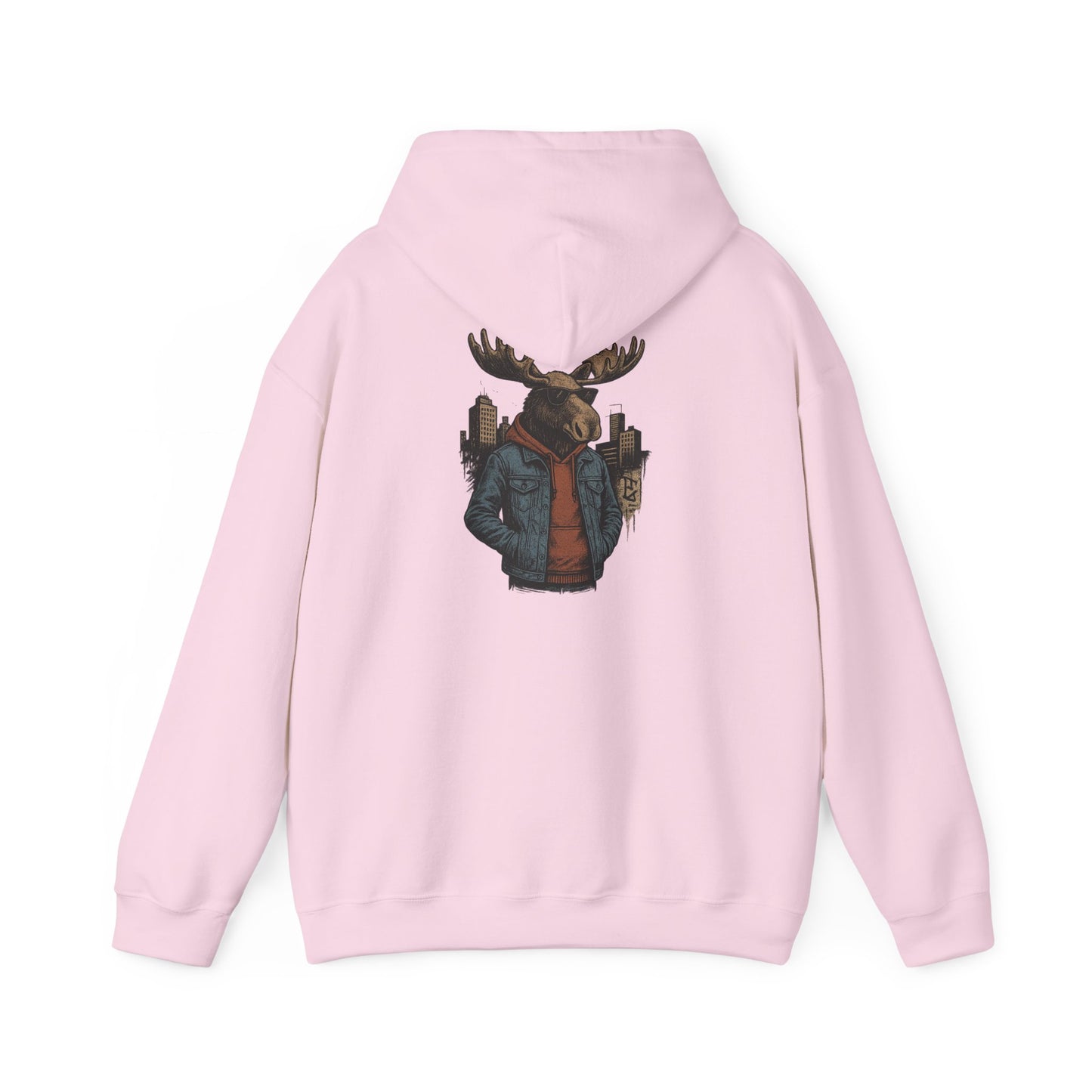 Urban Moose Cityscape Hoodie — Urban Moose Graphic Hooded Sweatshirt