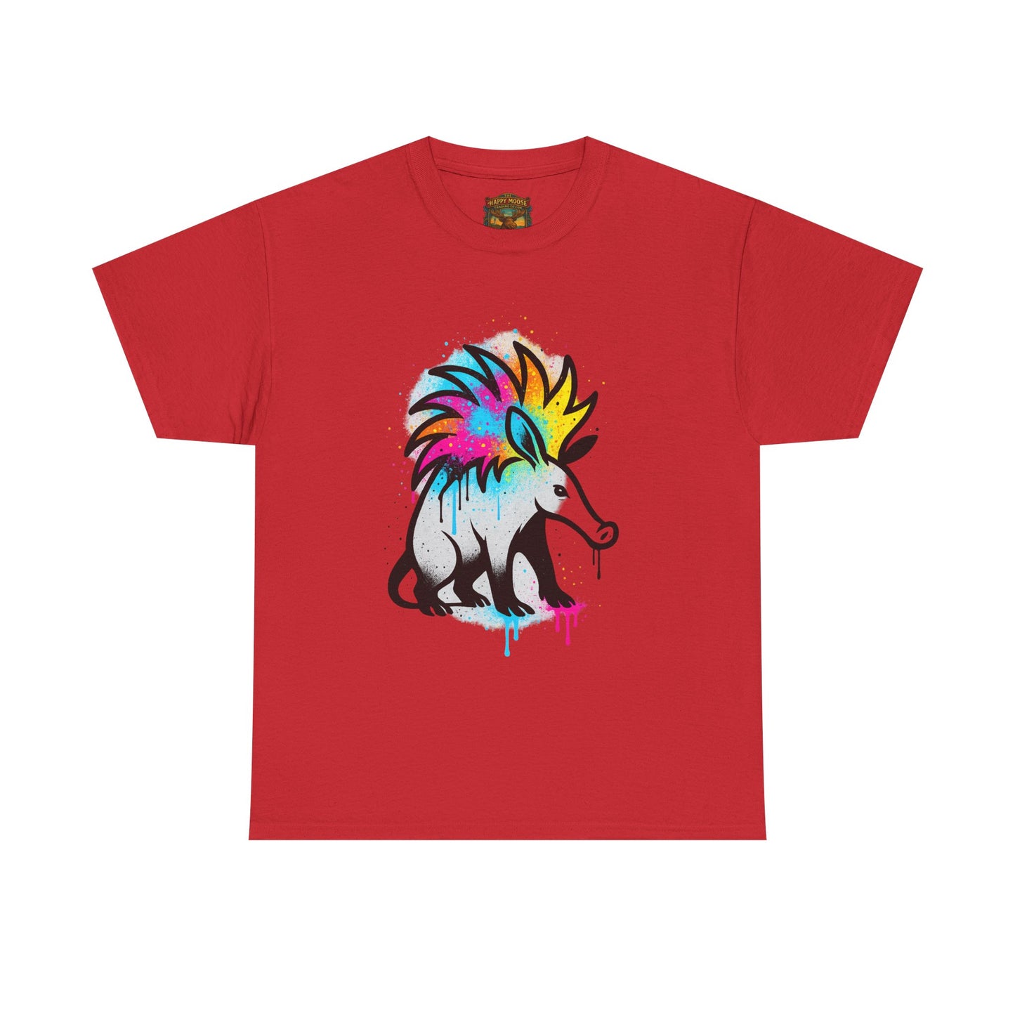Porcupine Graffiti T-Shirt — Colorful Street Art Animal Tee