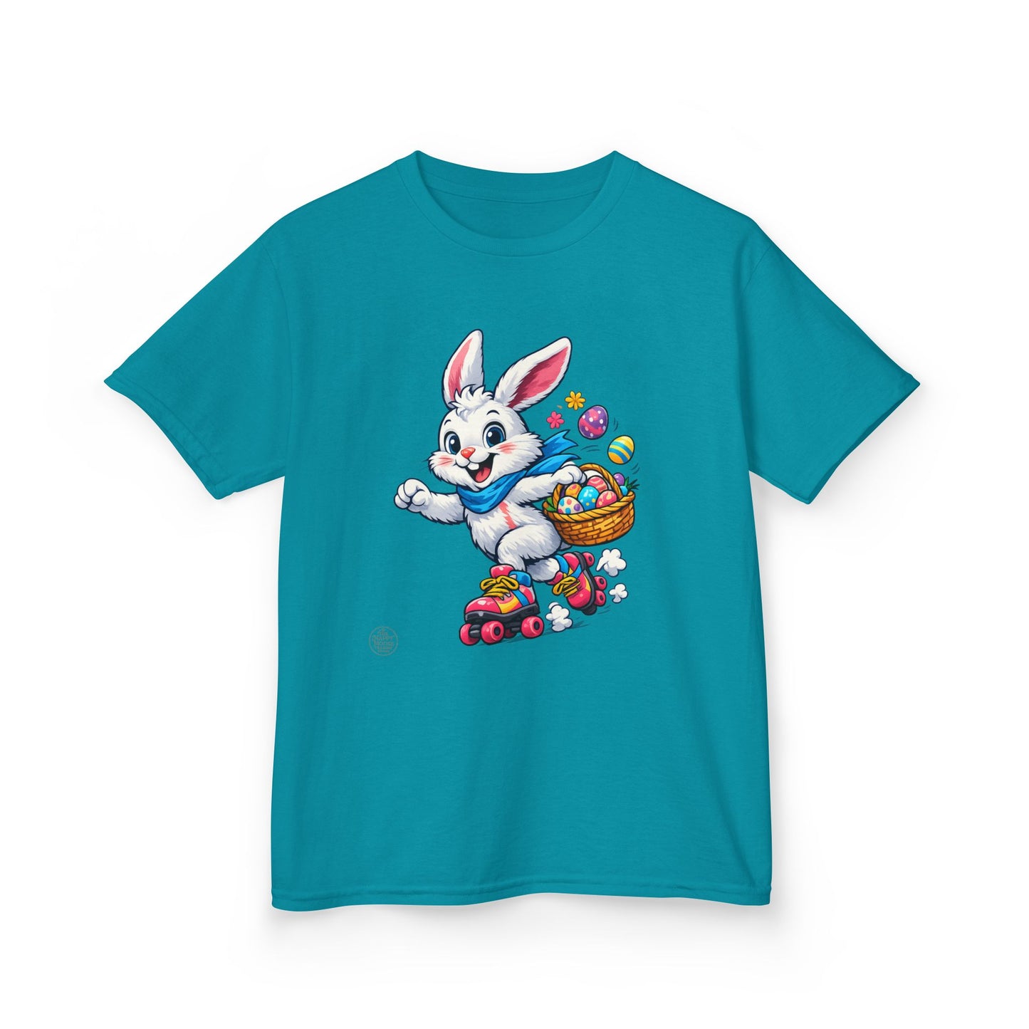 Kids Easter Bunny T-Shirt — Bunny with Easter Eggs Basket