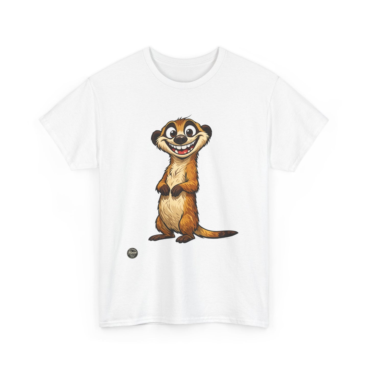 Meerkat Cute Cartoon T-Shirt — Playful Wildlife Tee