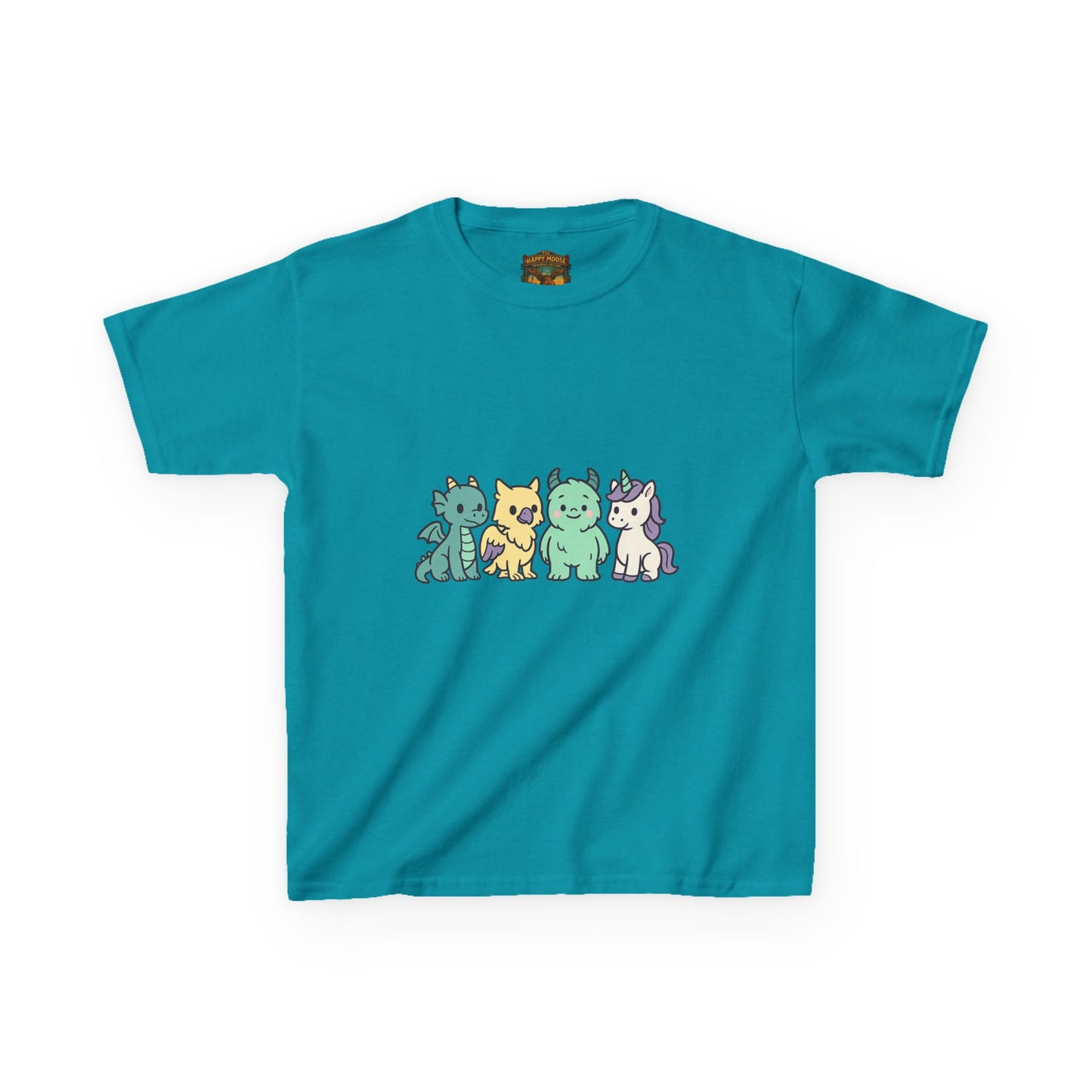Kids Cat Crew T‑Shirt — Cute Pastel Kittens Graphic Tee for Children