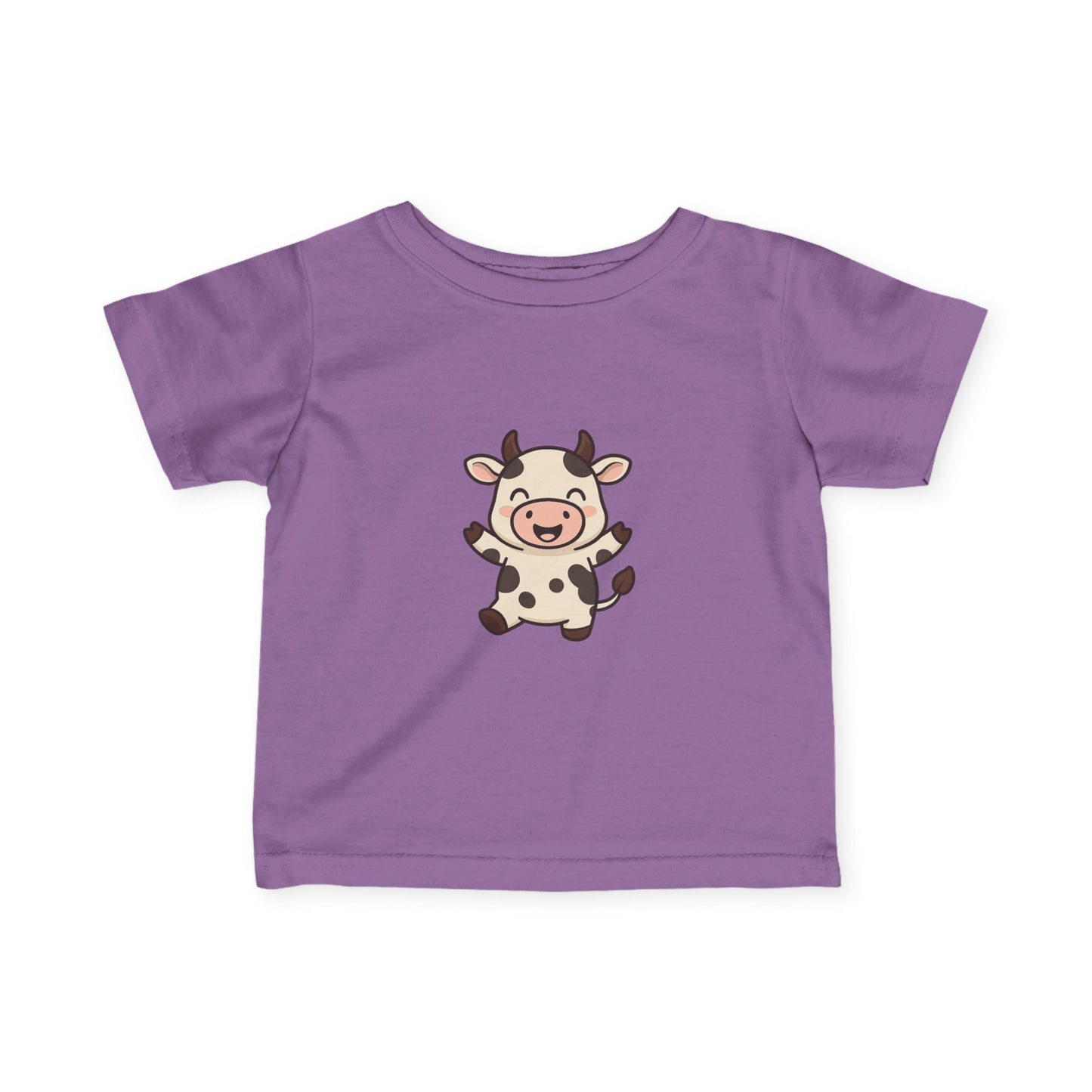 Cute Baby Cow Infant Tee — Adorable Cartoon Calf Bodysuit Shirt