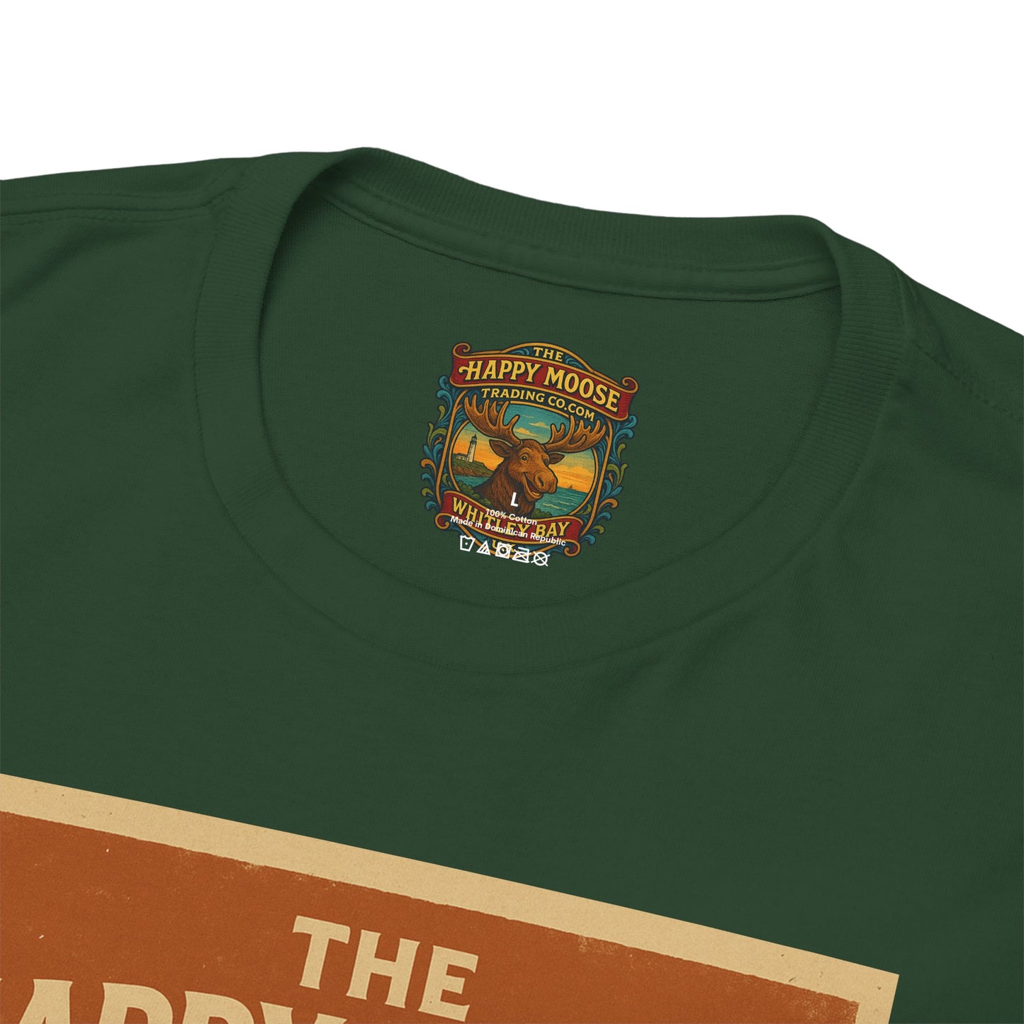 Happy Moose Motorcycle Club T-Shirt | Moose Biker Graphic