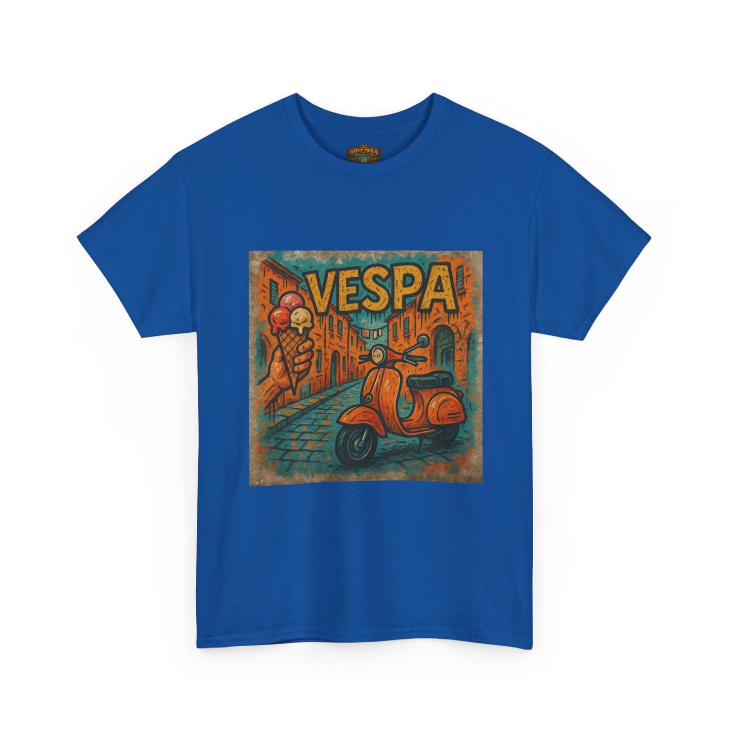 Vintage Scooter Gelato Tee| Vespa Ice Cream Italy T-Shirt