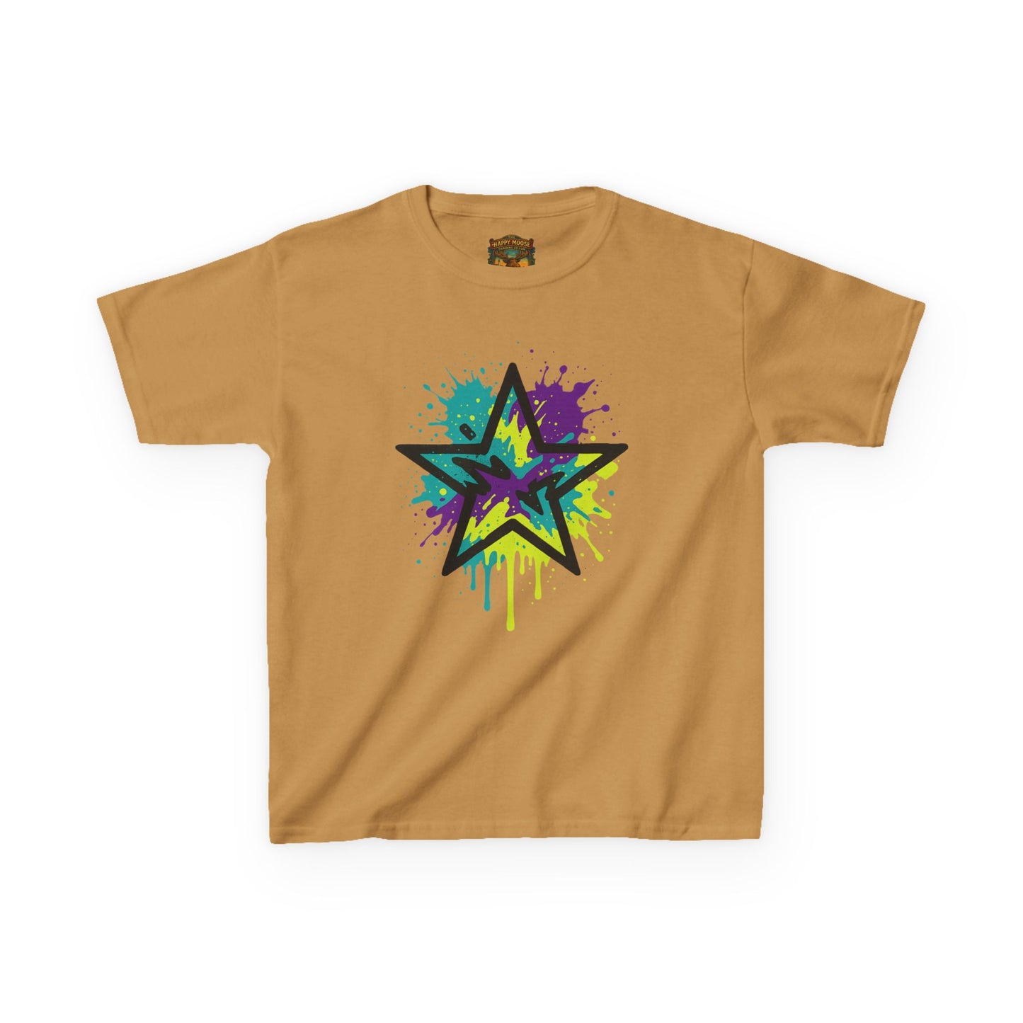 Kids Star Graffiti T-Shirt — Colorful Drip Street Art Tee