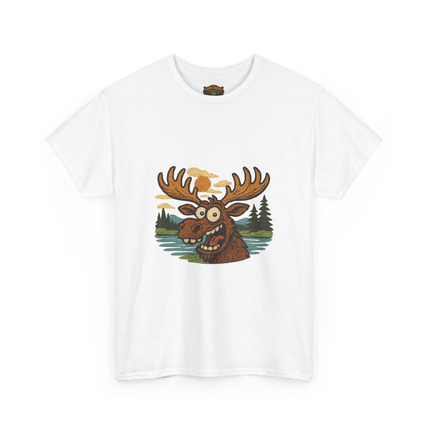 Moose Lake Graphic Tee — Funny Woodland Moose T-Shirt