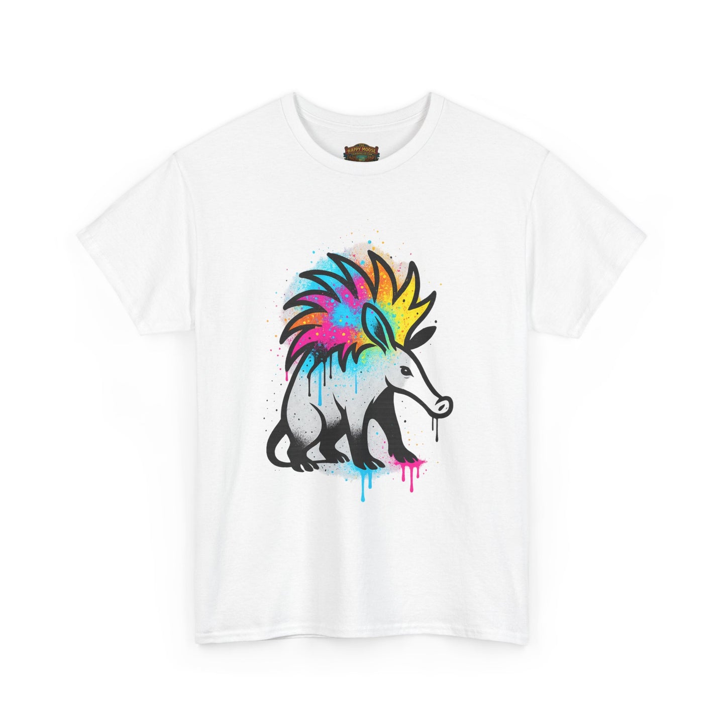 Porcupine Graffiti T-Shirt — Colorful Street Art Animal Tee