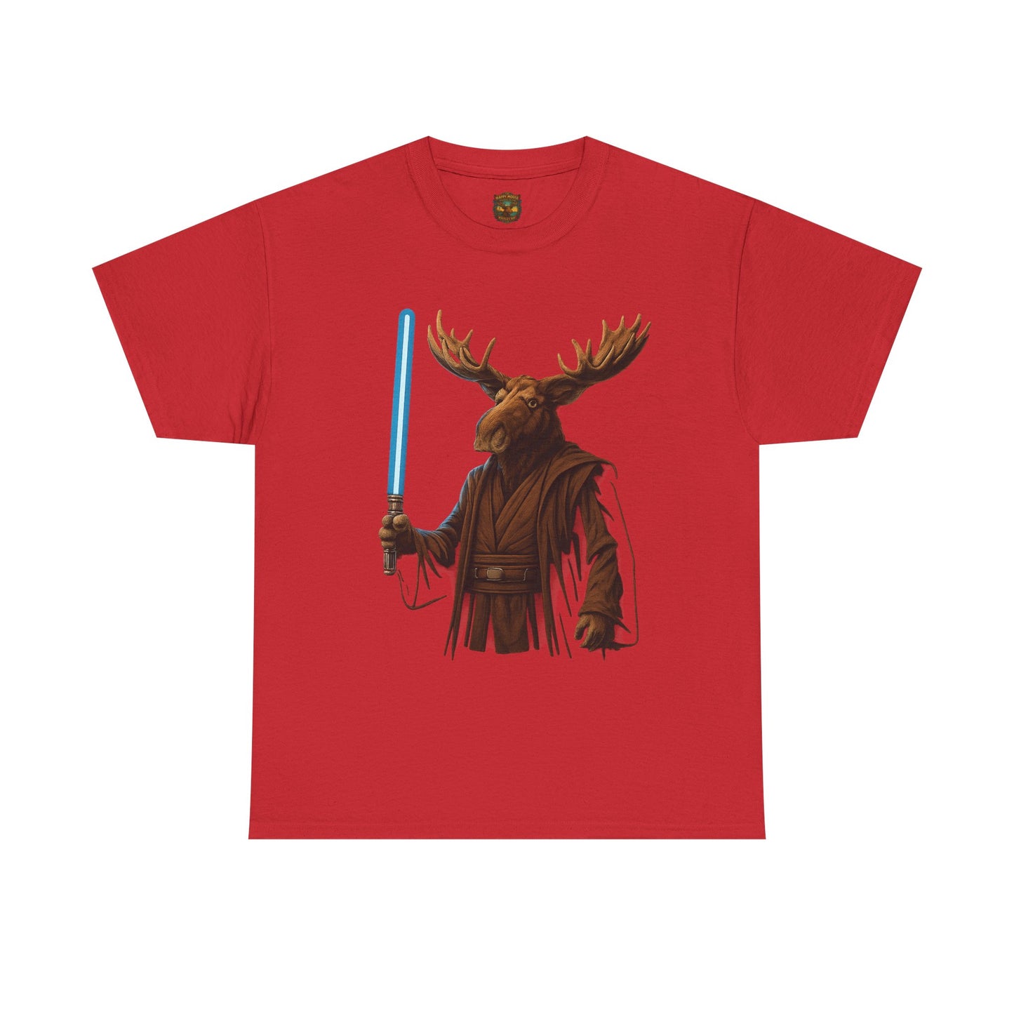 Moose Wars T‑Shirt — Funny Star Wars Inspired Moose with Lightsaber