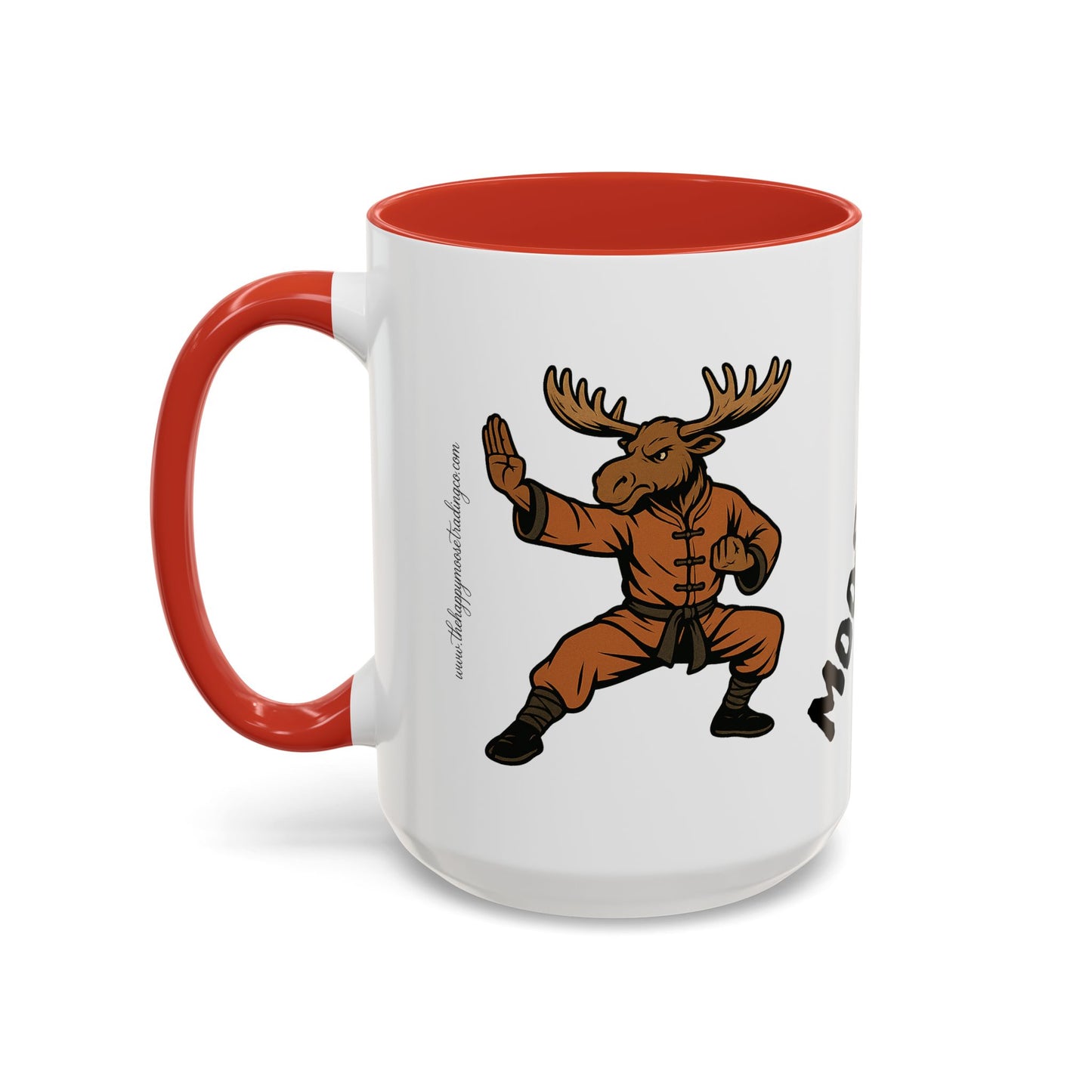 Moose Lee Martial Arts Accent Coffee Mug — Funny Moose Kung Fu 11/15oz