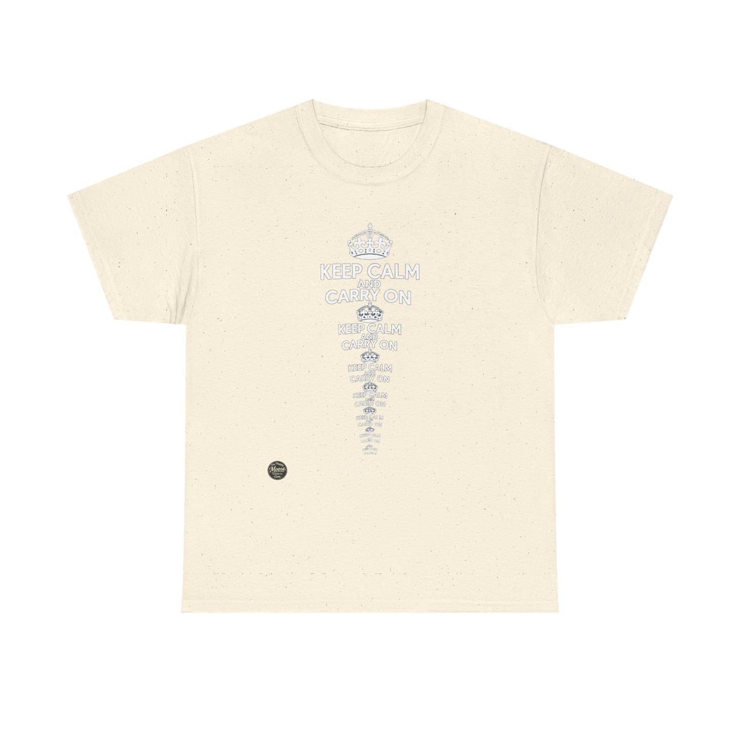 Keep Calm and Carry On T‑Shirt — Vintage British Motto Tee