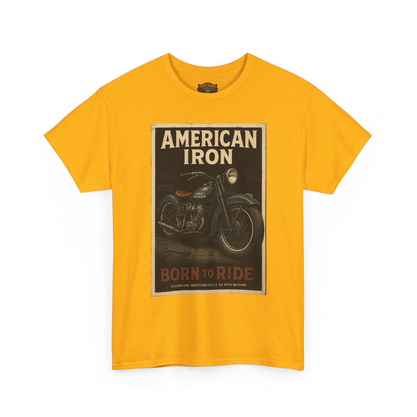 American Iron Motorcycle Poster Tee | Born to Ride