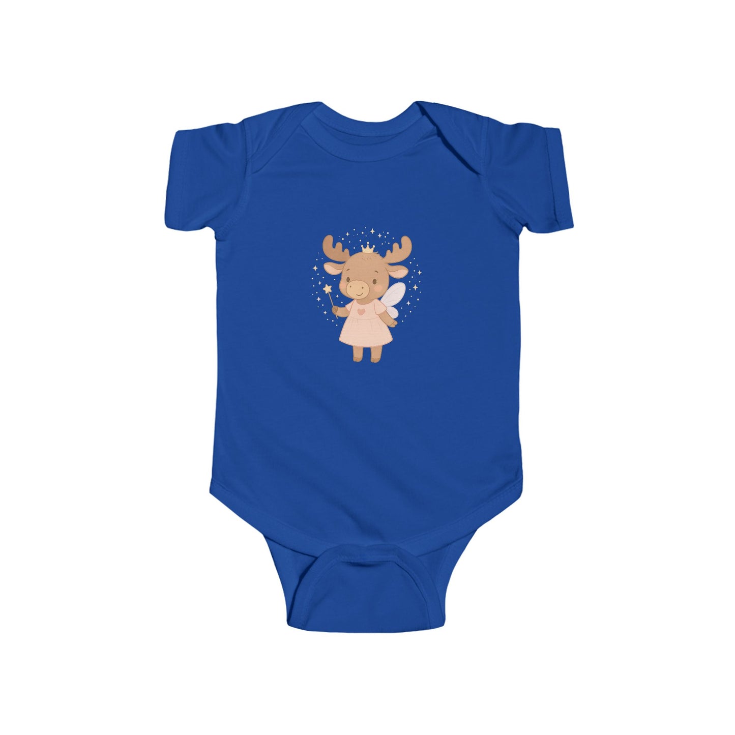 Baby Onesie with Cute Deer Fairy Print — Infant Bodysuit for Newborns & Baby Shower Gift