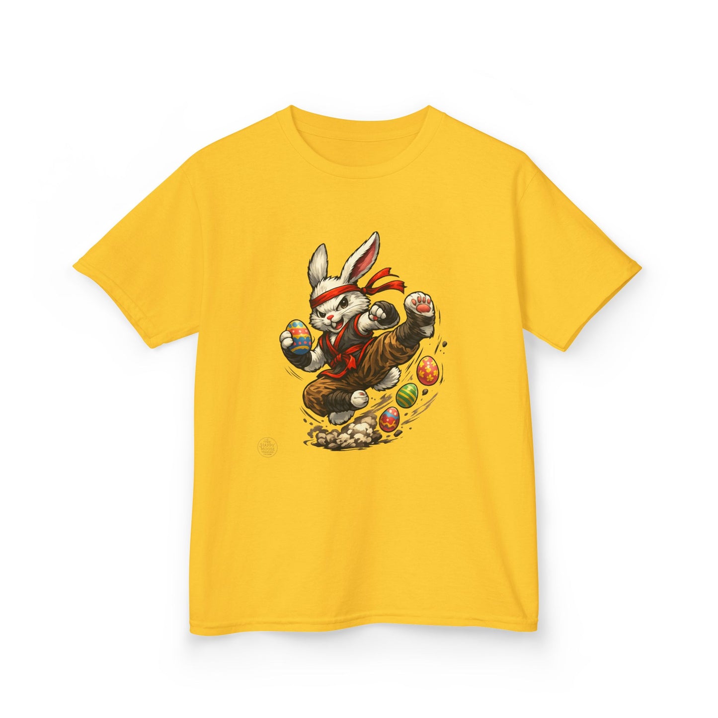Kids Tee — Playful Easter Bunny with Colorful Eggs