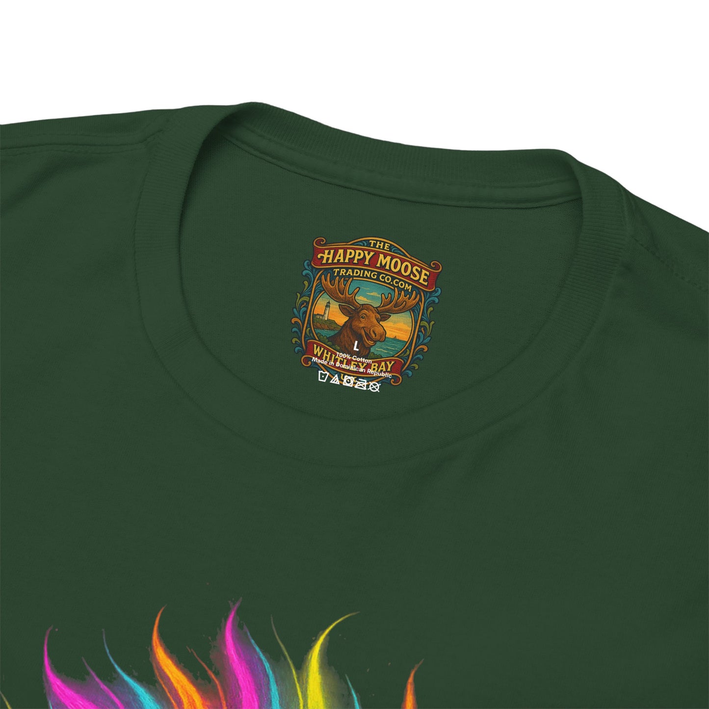 Colorful Highland Cow T-Shirt — Vibrant Rainbow Yak Graphic Tee