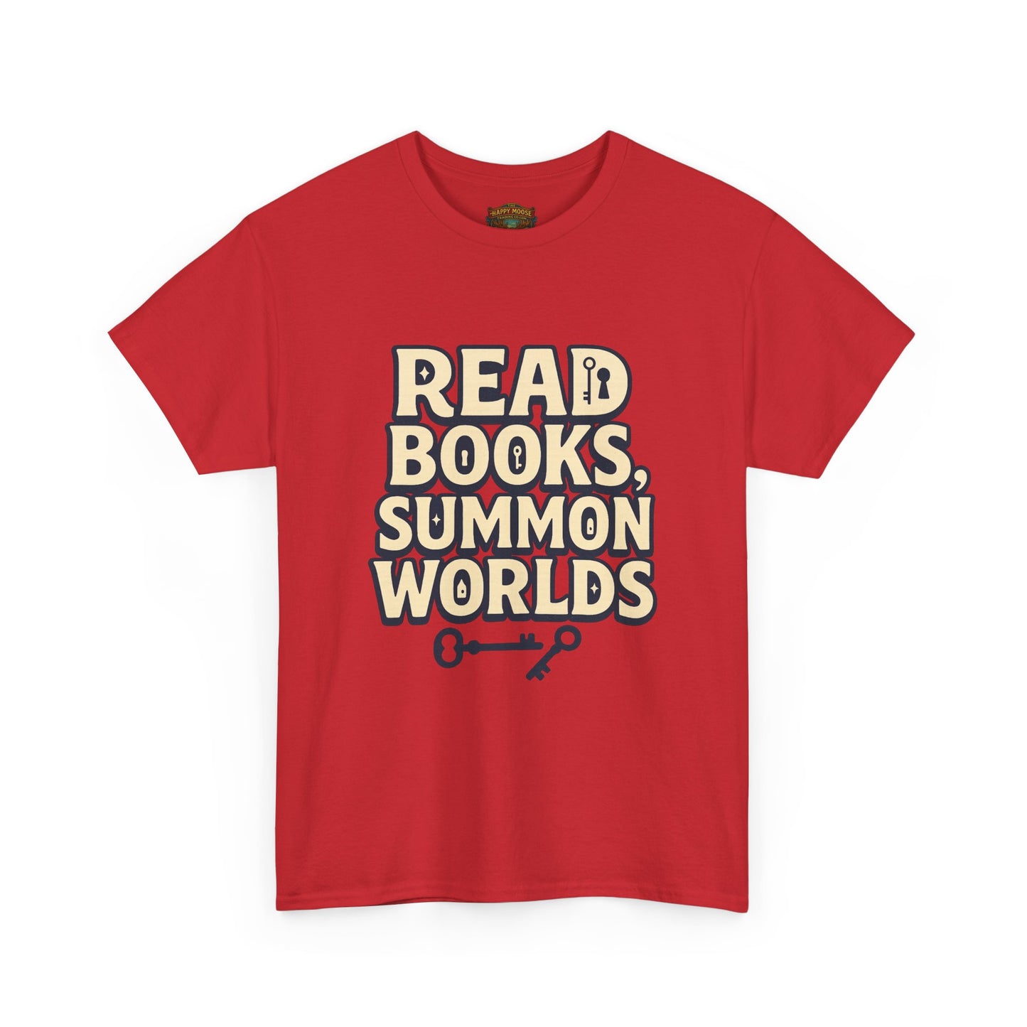 Read Books Summon Worlds T-Shirt — Literary Fantasy Book Lover Tee