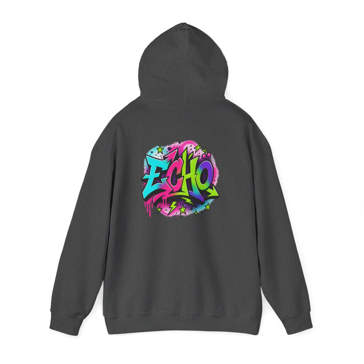 Graffiti "ECHO" Hoodie – Street Art Graphic Pullover