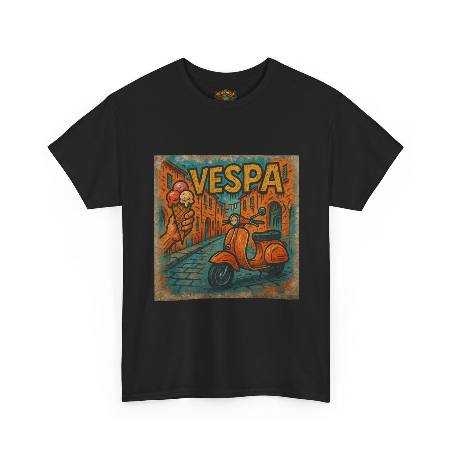 Vintage Scooter Gelato Tee| Vespa Ice Cream Italy T-Shirt