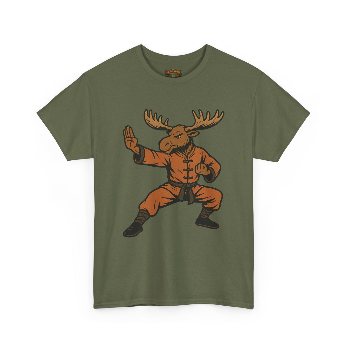 Moose Lee Kung Fu T-Shirt — Martial Arts Moose Graphic Tee