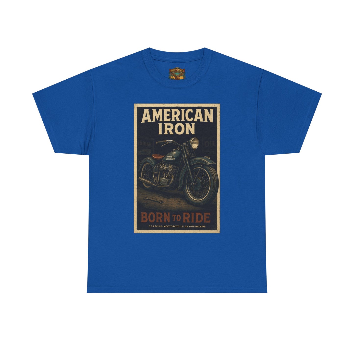 American Iron Motorcycle Poster Tee | Born to Ride