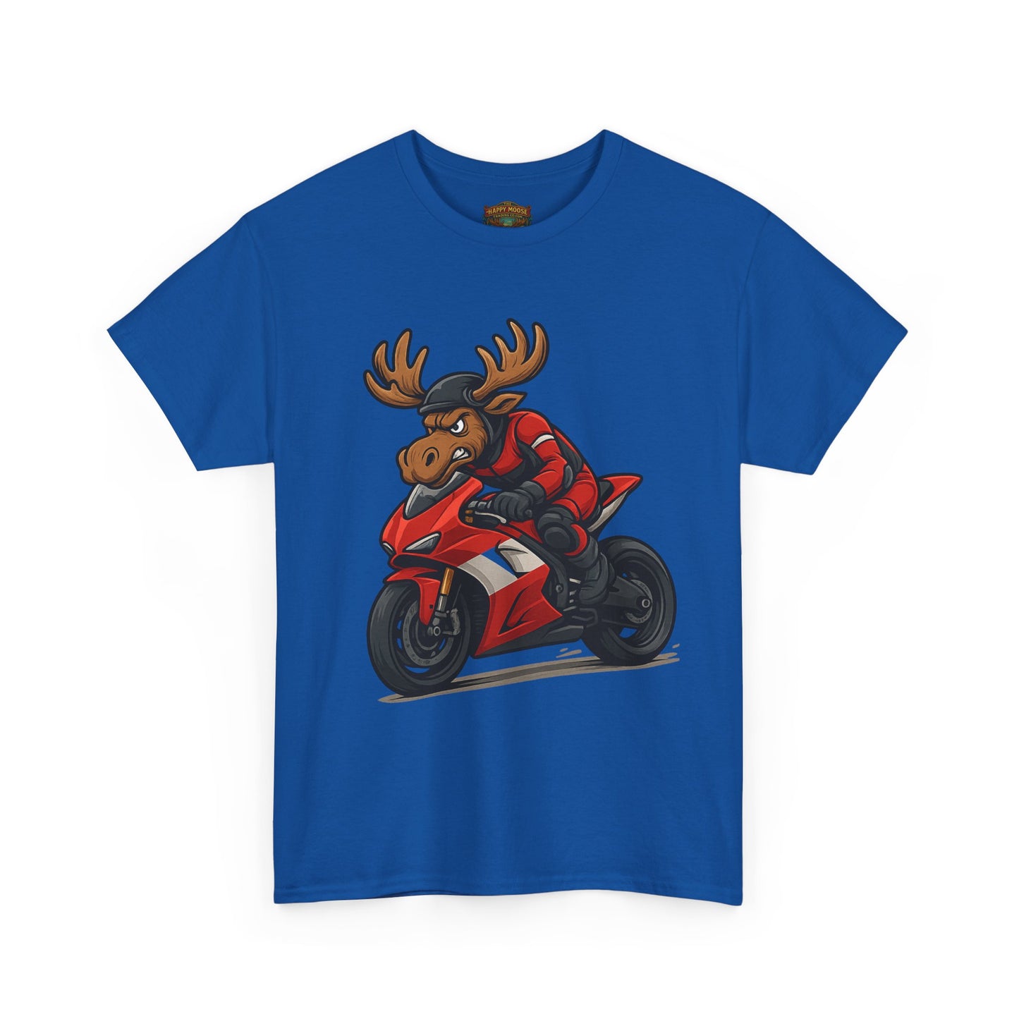 Motorcycle Moose T-Shirt — Funny Biker Graphic Tee