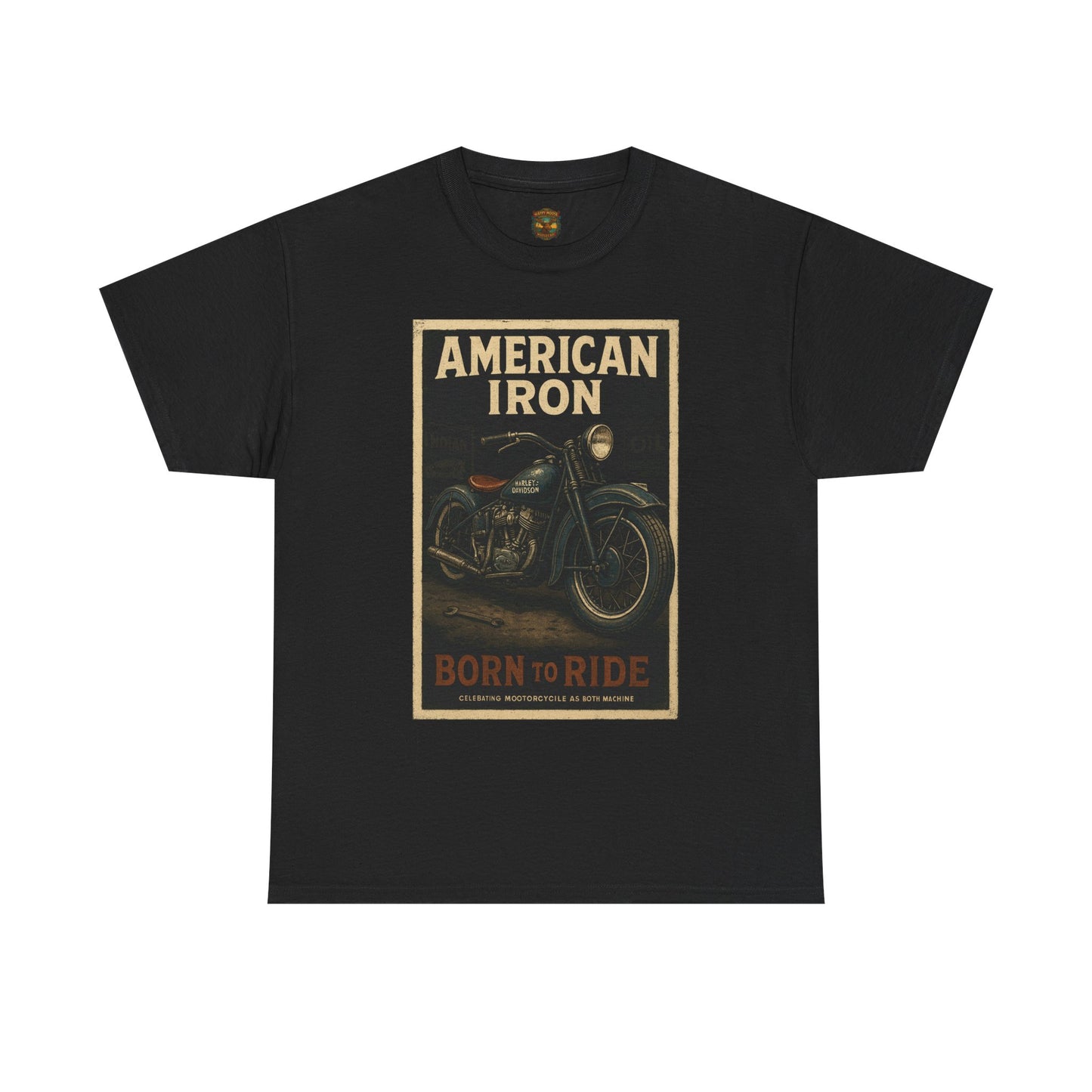 American Iron Motorcycle Poster Tee | Born to Ride