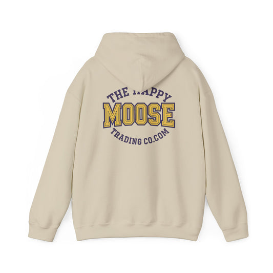 Moose Trading Co. Logo Hoodie — 'The Happy Moose' Vintage Logo Hooded Sweatshirt