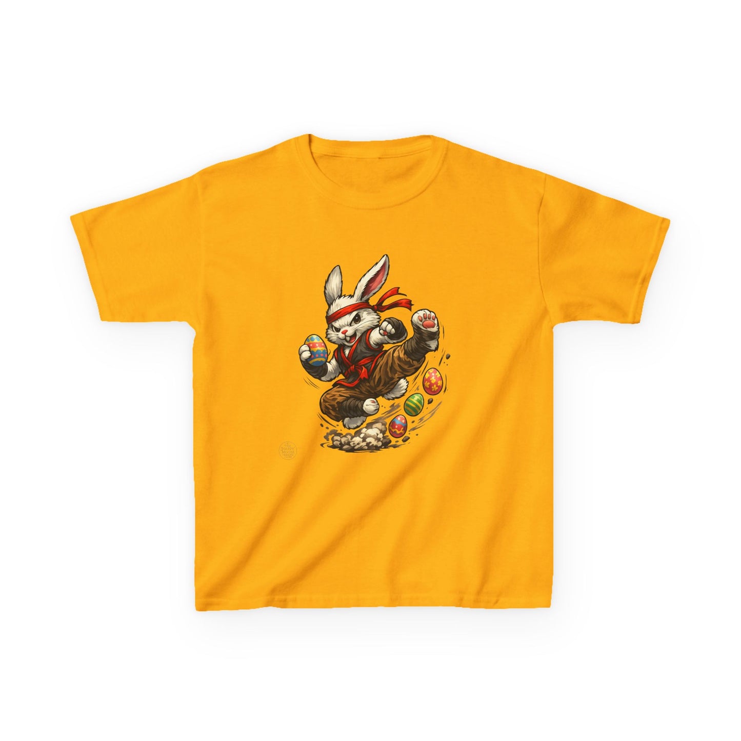 Kids Tee — Playful Easter Bunny with Colorful Eggs