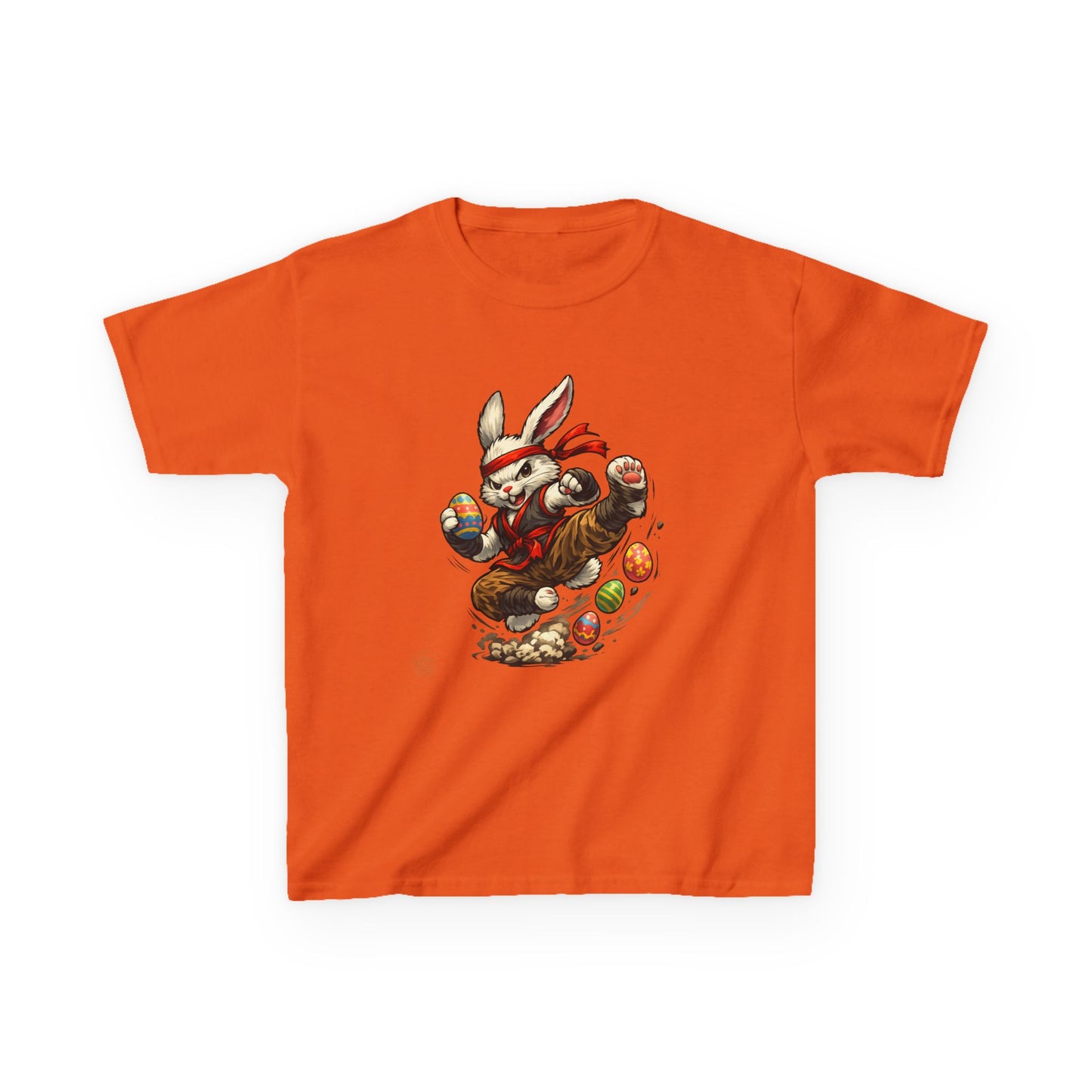 Kids Tee — Playful Easter Bunny with Colorful Eggs