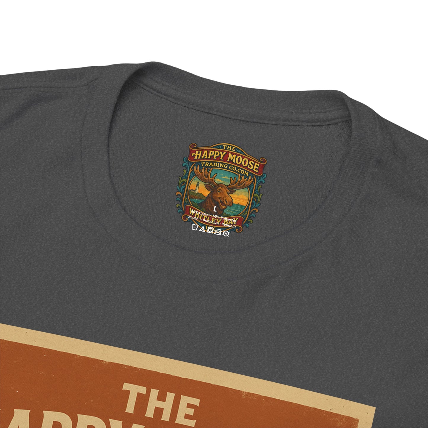 Happy Moose Motorcycle Club T-Shirt | Moose Biker Graphic